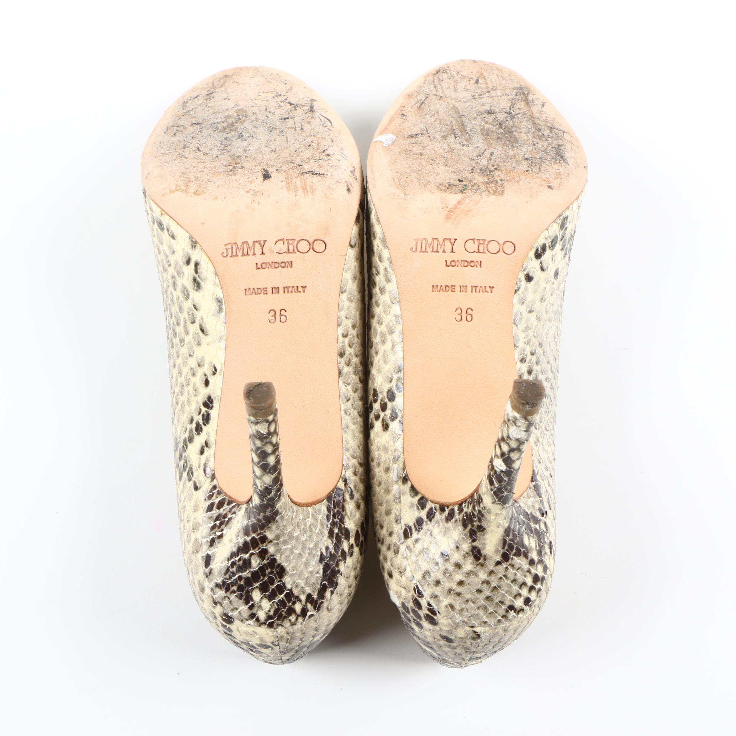 Jimmy Choo Snakeskin Pumps