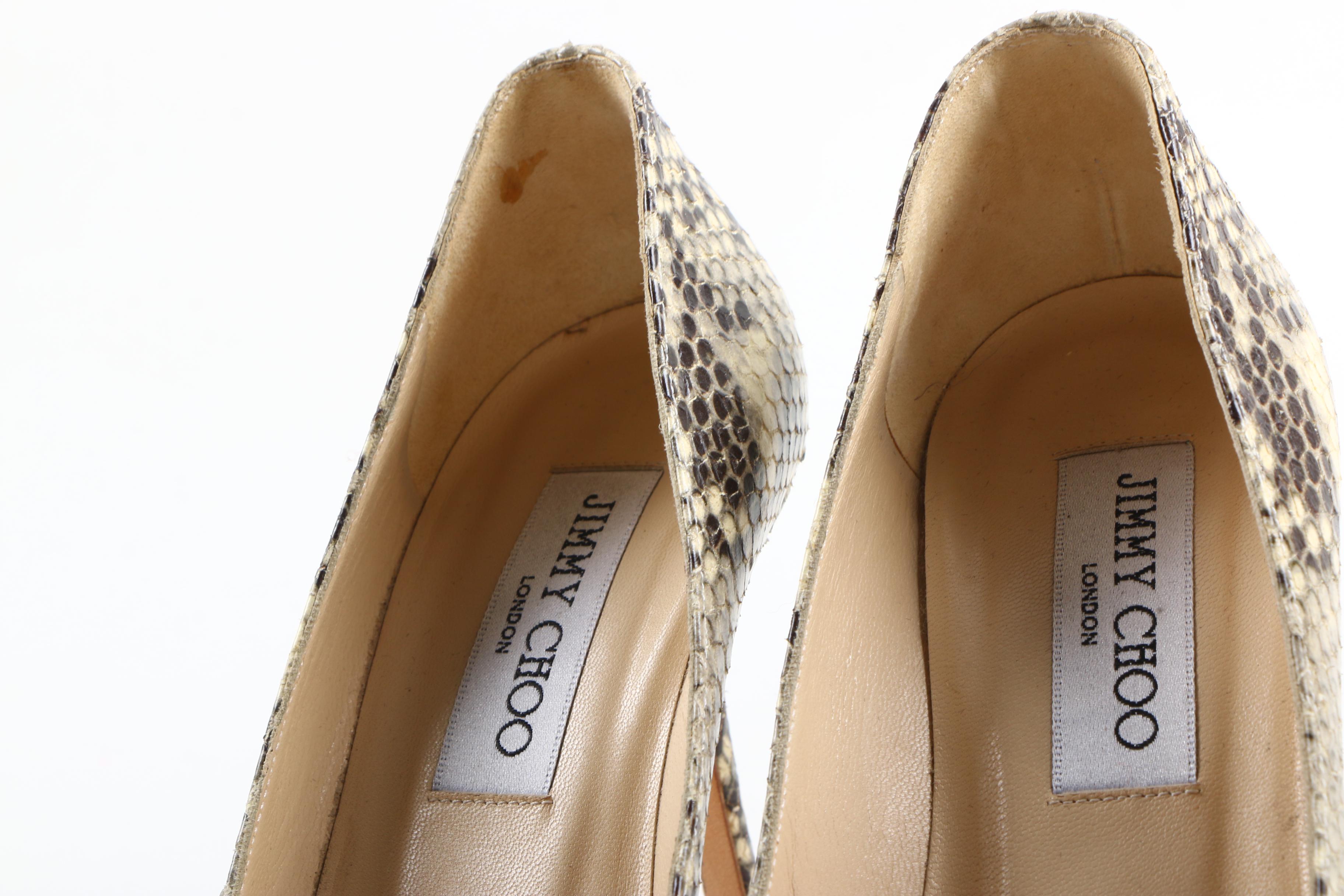 Jimmy Choo Snakeskin Pumps