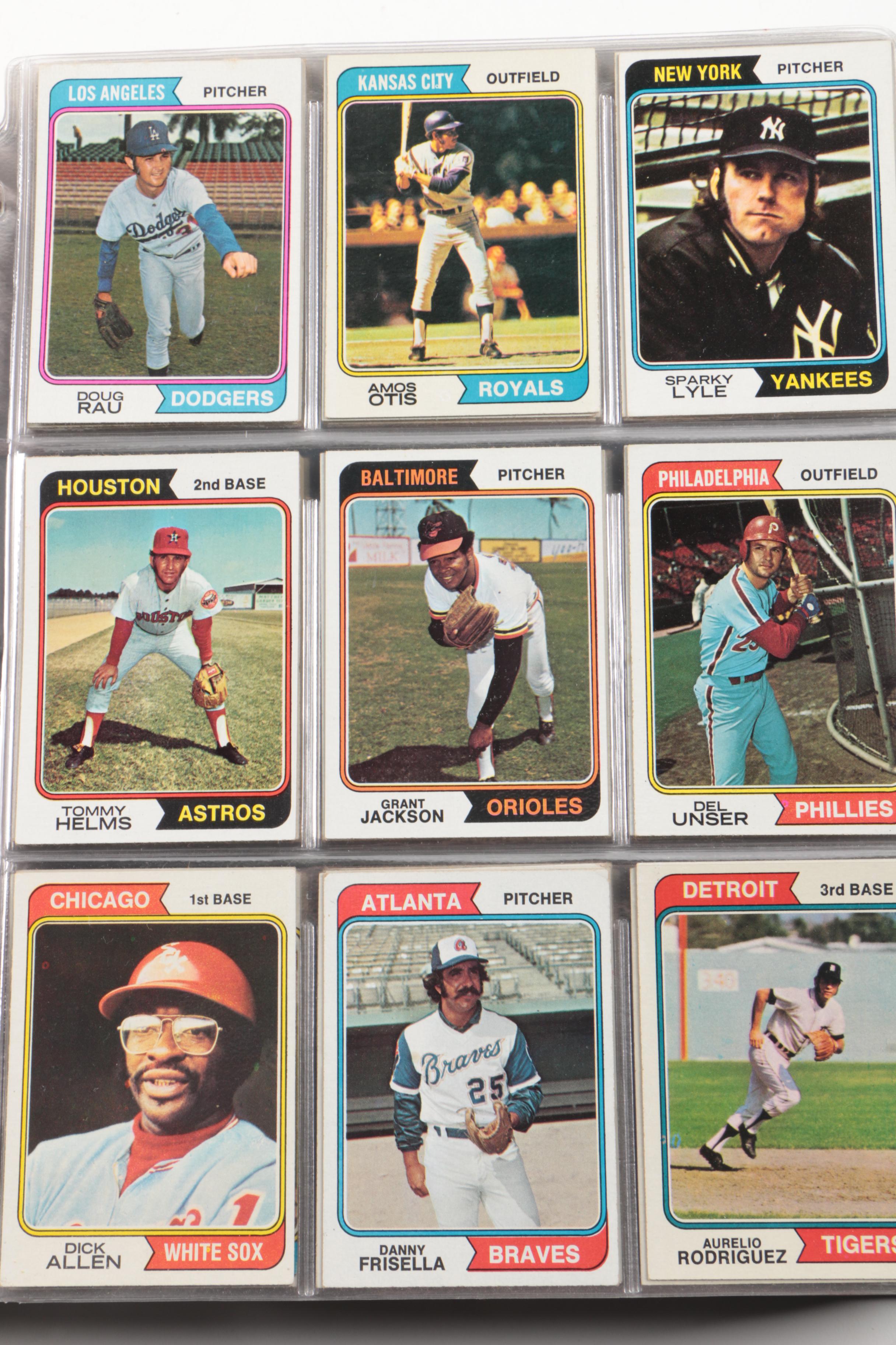 Collection of 1974 Topps Baseball Cards
