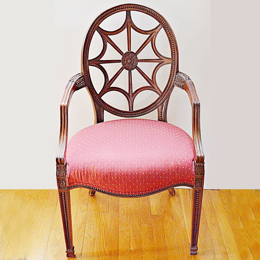 Ethan Allen Hepplewhite Style "Cristal" Chair