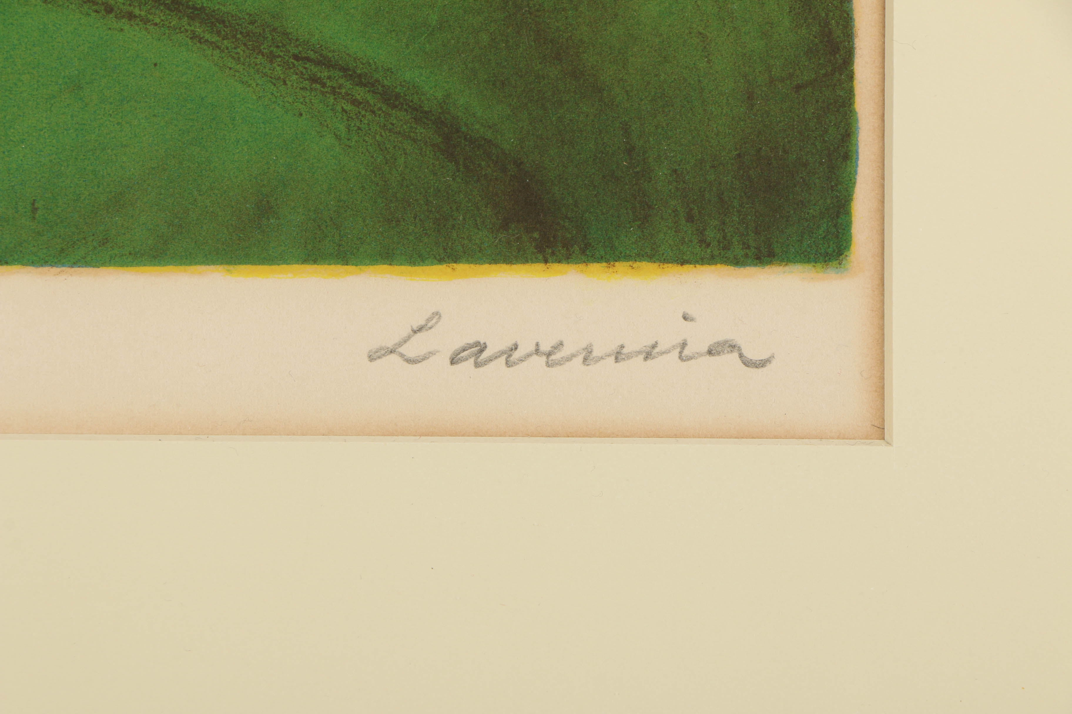 Angelina Lavernia Limited Edition Lithograph on Paper "Woman with Cat"