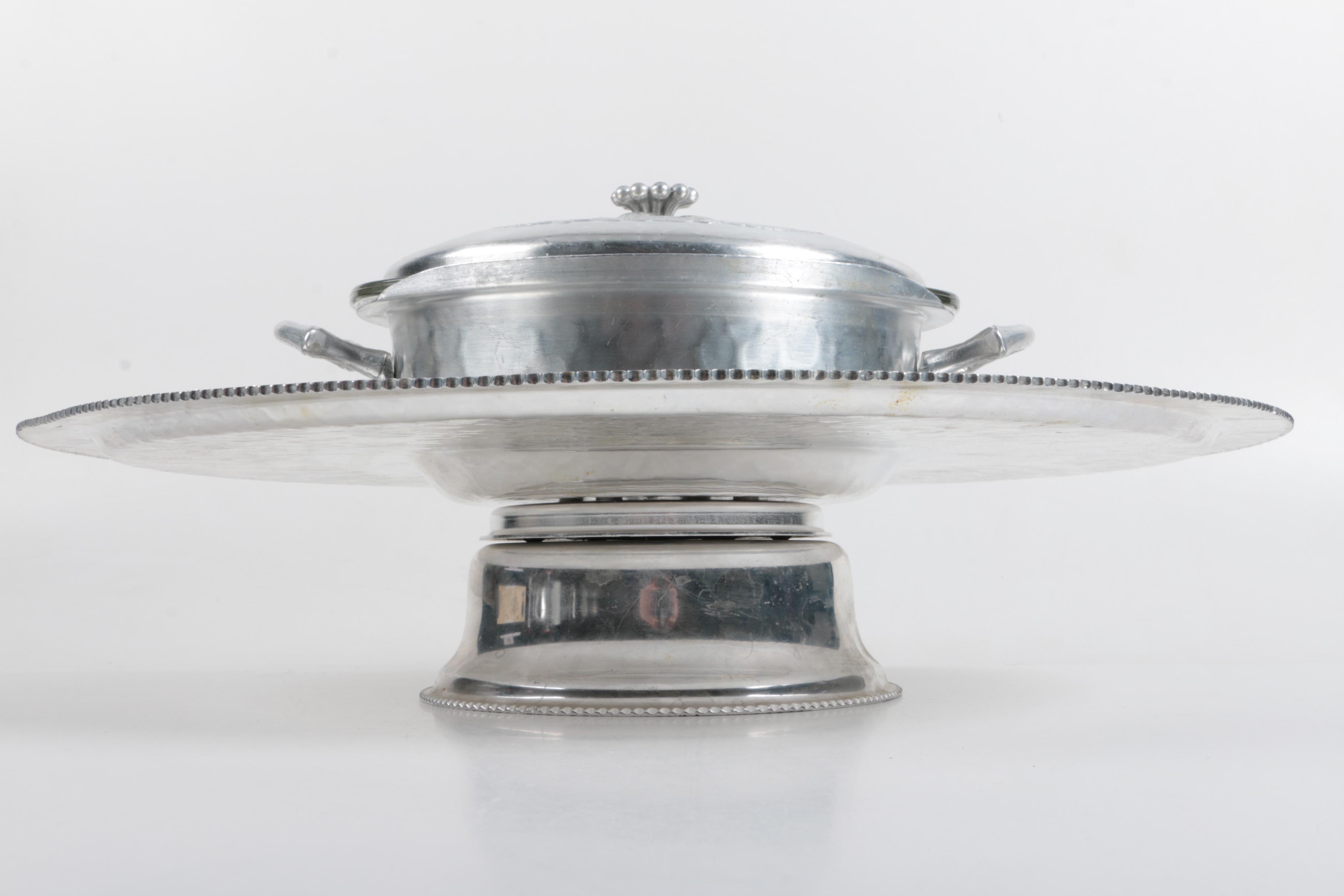 Pewter and Aluminum Serveware Assortment