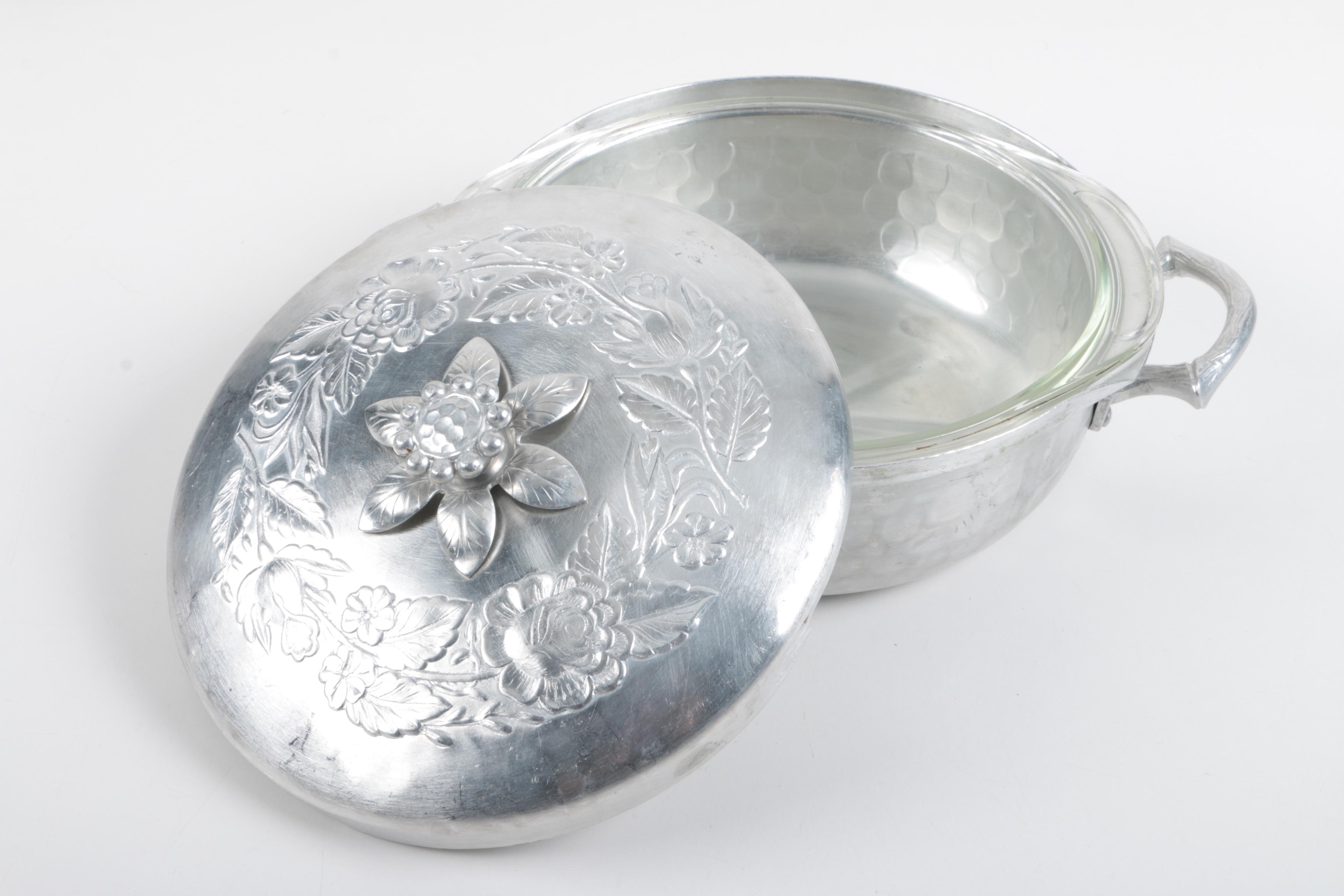 Pewter and Aluminum Serveware Assortment