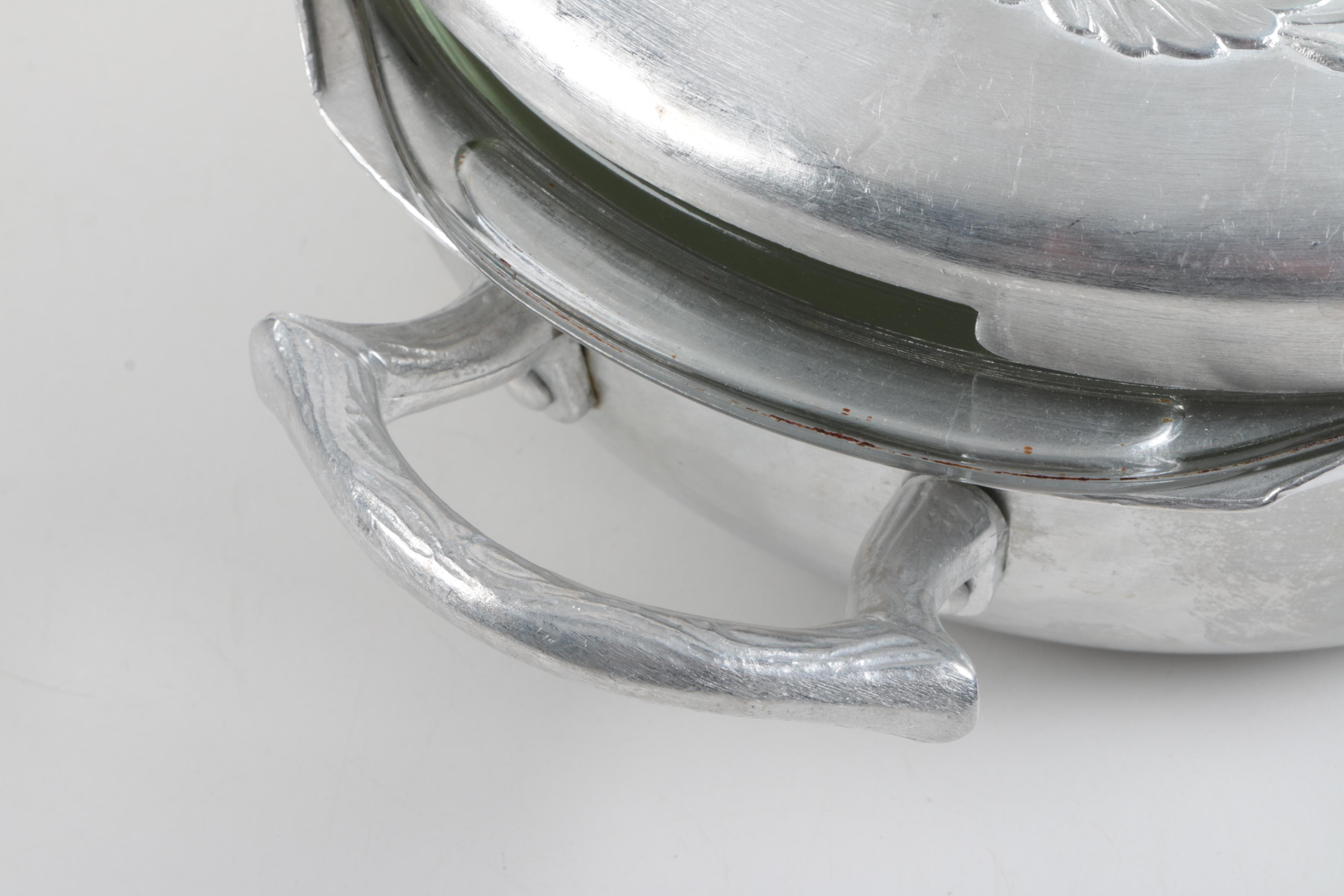 Pewter and Aluminum Serveware Assortment
