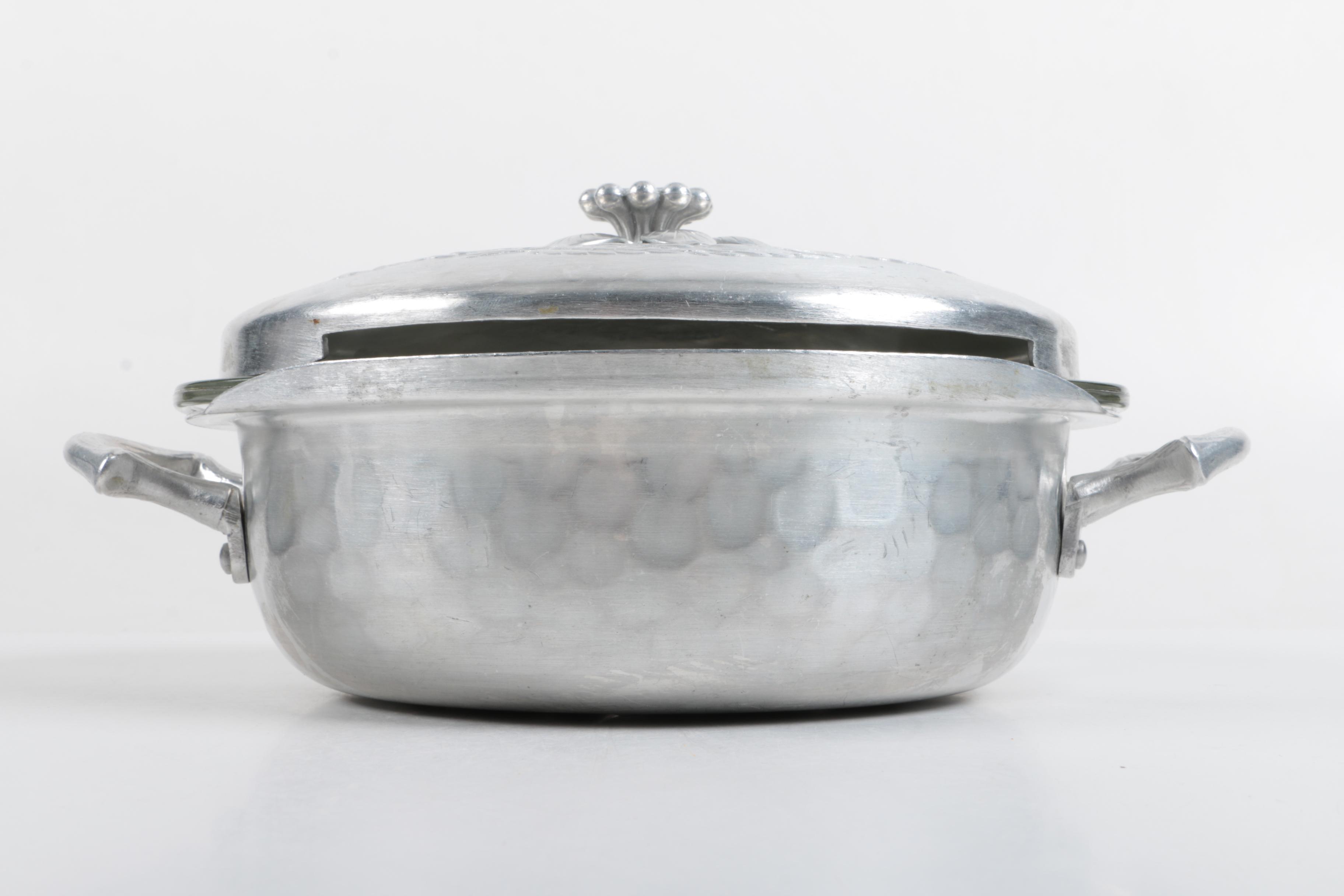 Pewter and Aluminum Serveware Assortment