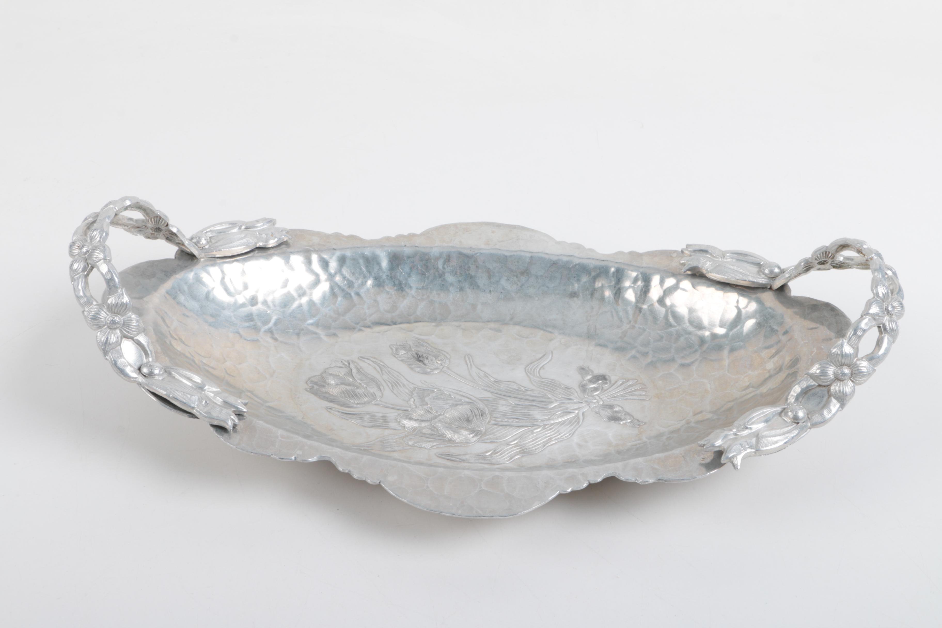 Pewter and Aluminum Serveware Assortment