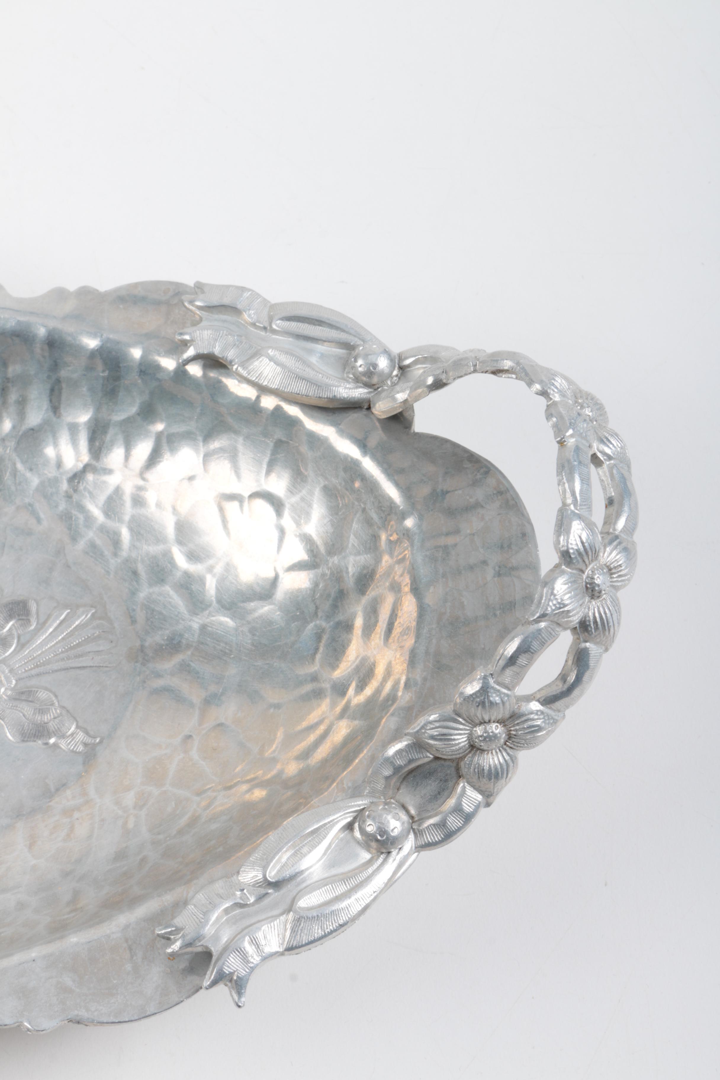 Pewter and Aluminum Serveware Assortment