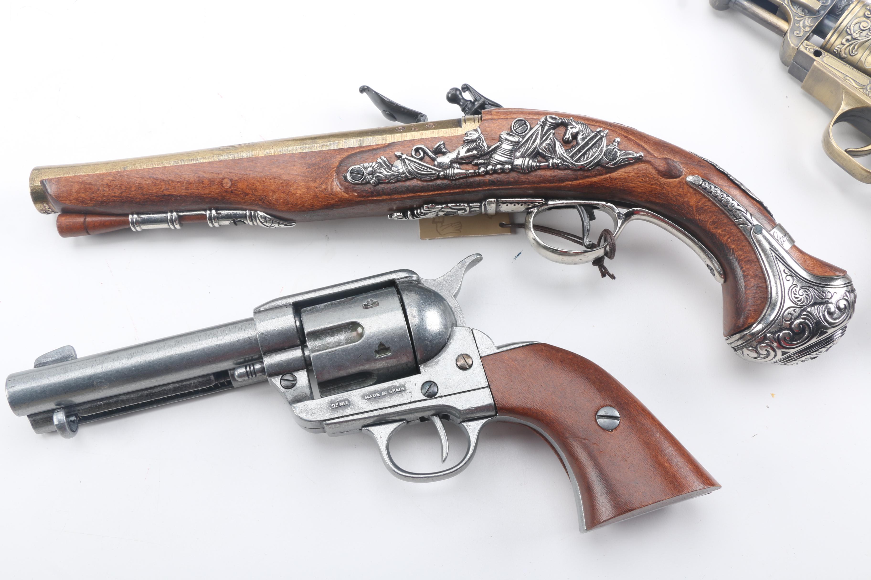 Collection of Replica Pistols featuring Baby Philadelphia Derringer
