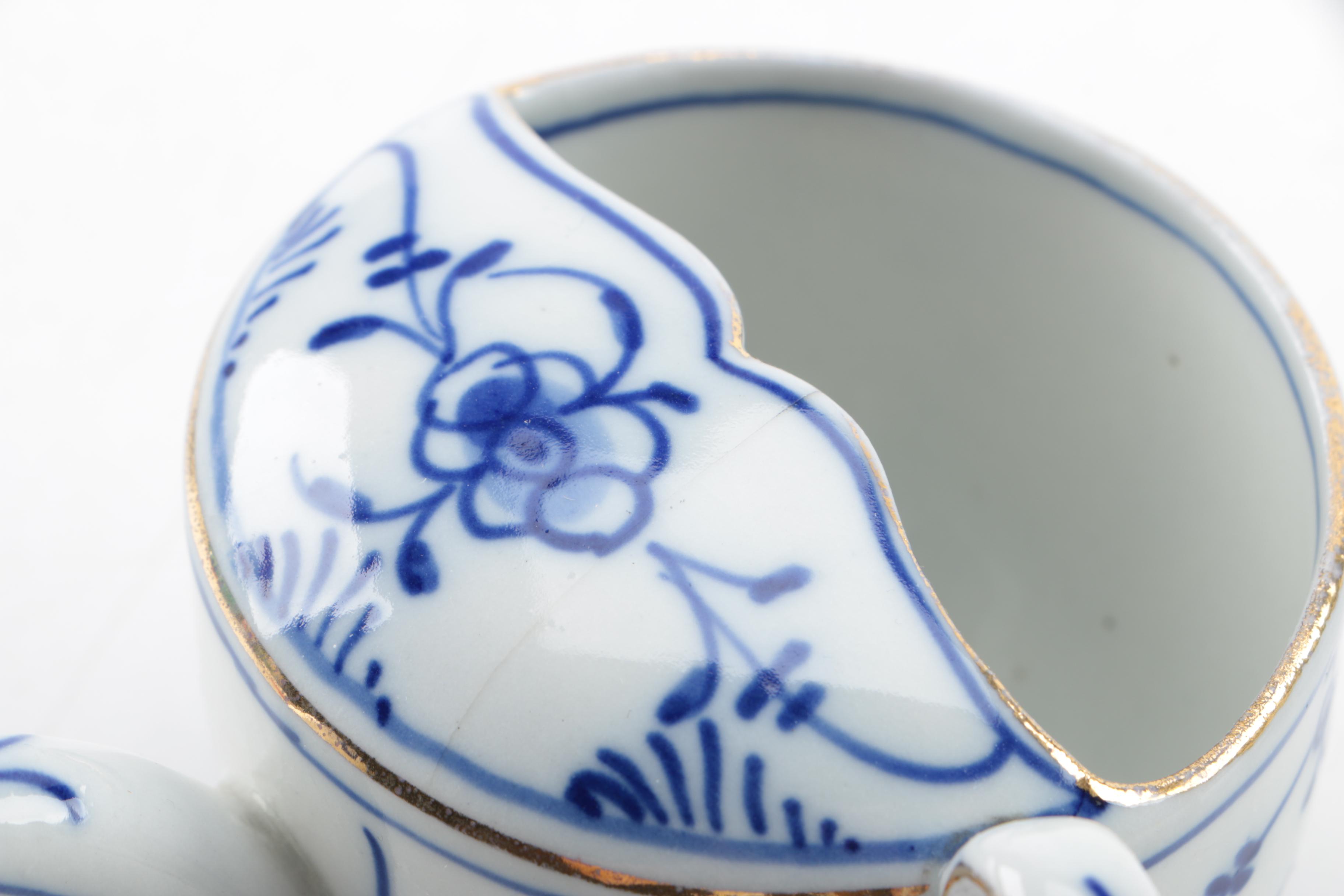 Blue Onion Style Tableware Featuring Meissen and Ernst Teichert