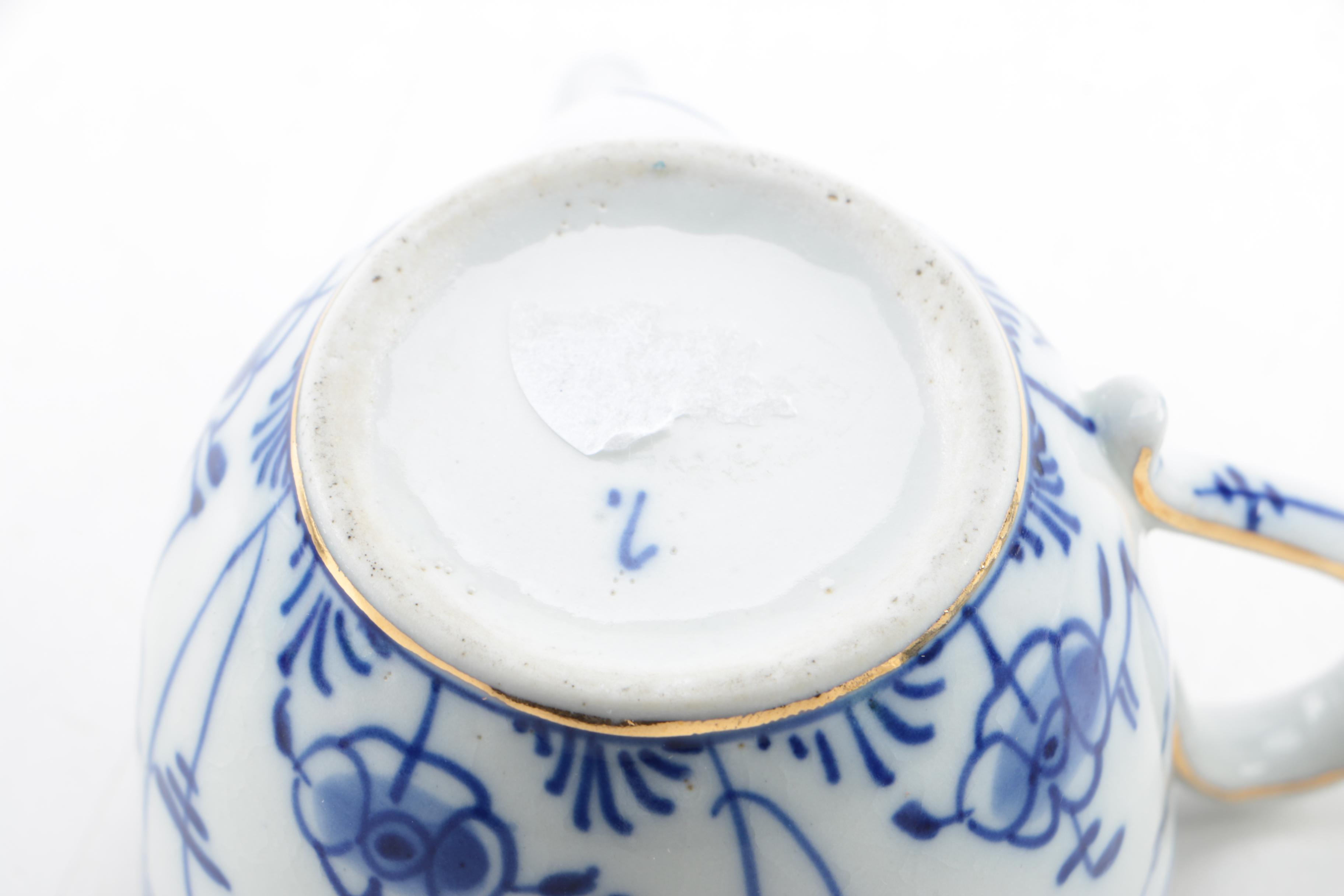Blue Onion Style Tableware Featuring Meissen and Ernst Teichert