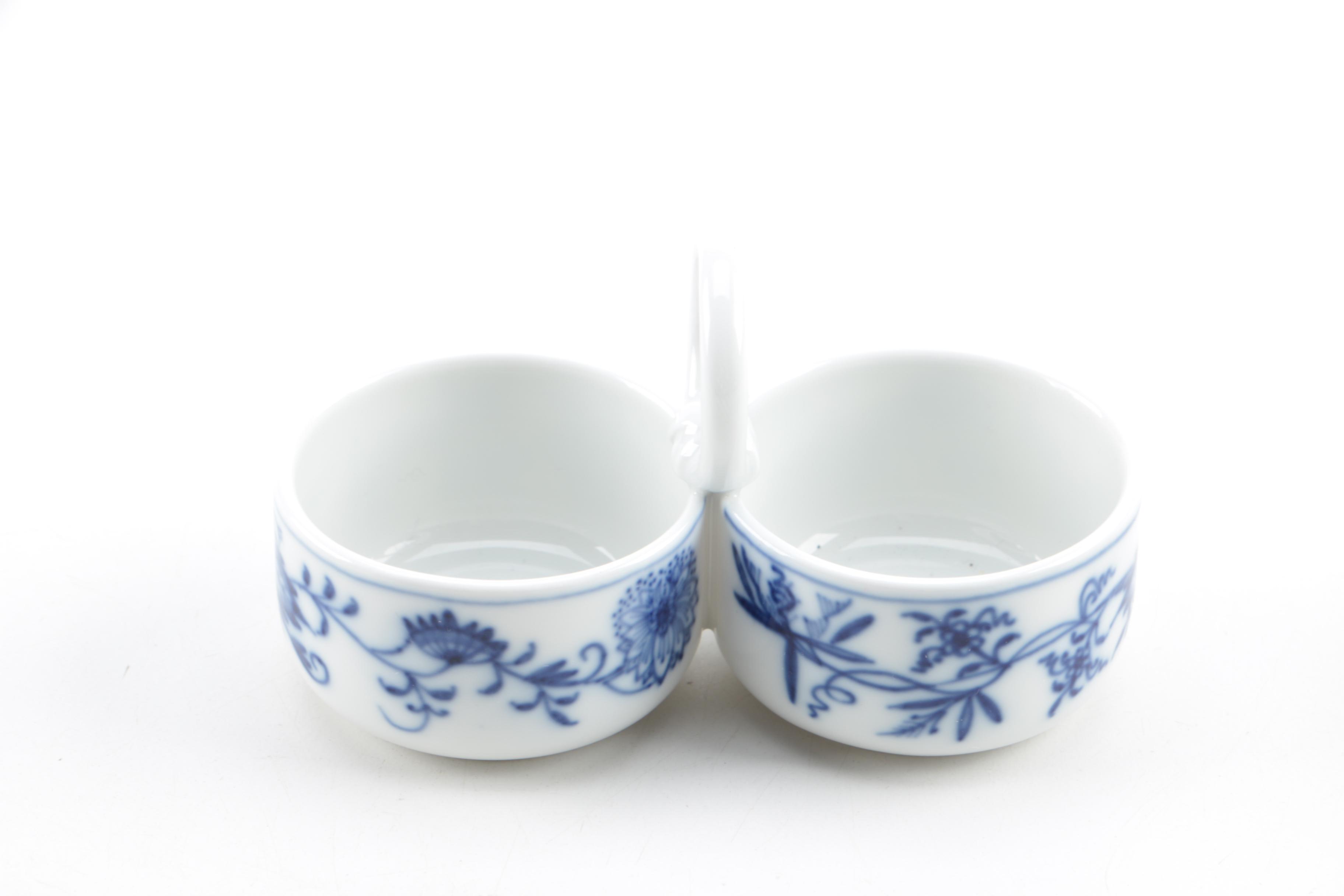 Blue Onion Style Tableware Featuring Meissen and Ernst Teichert
