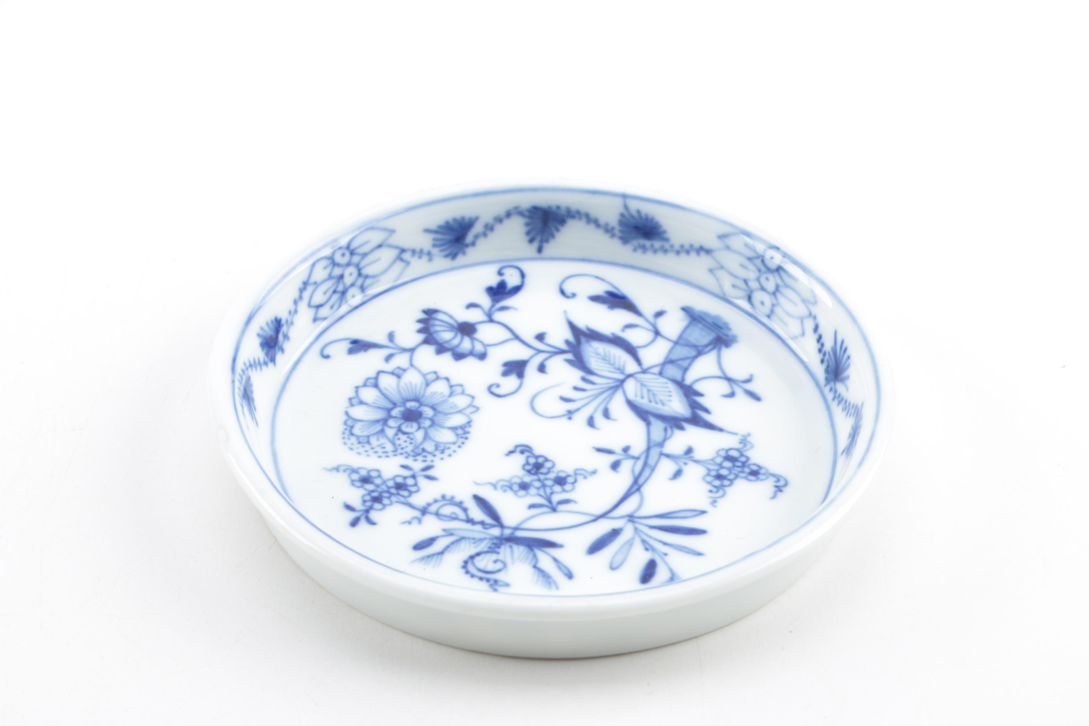 Blue Onion Style Tableware Featuring Meissen and Ernst Teichert