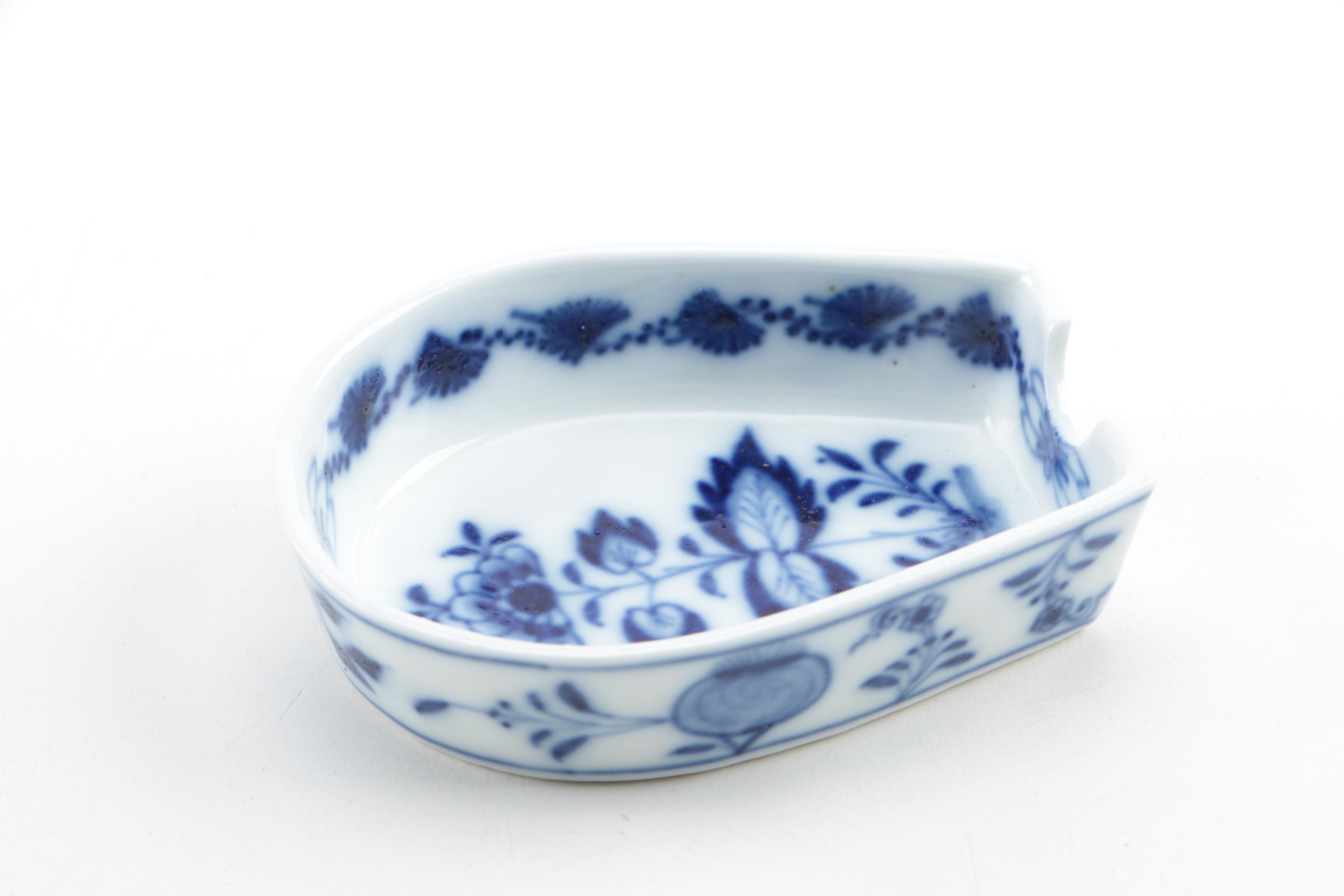 Blue Onion Style Tableware Featuring Meissen and Ernst Teichert