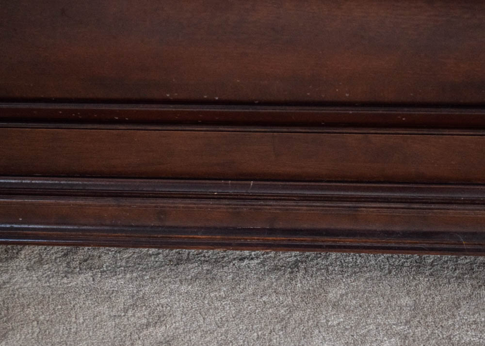 Havertys Orleans Collection King Sized Sleigh Bed