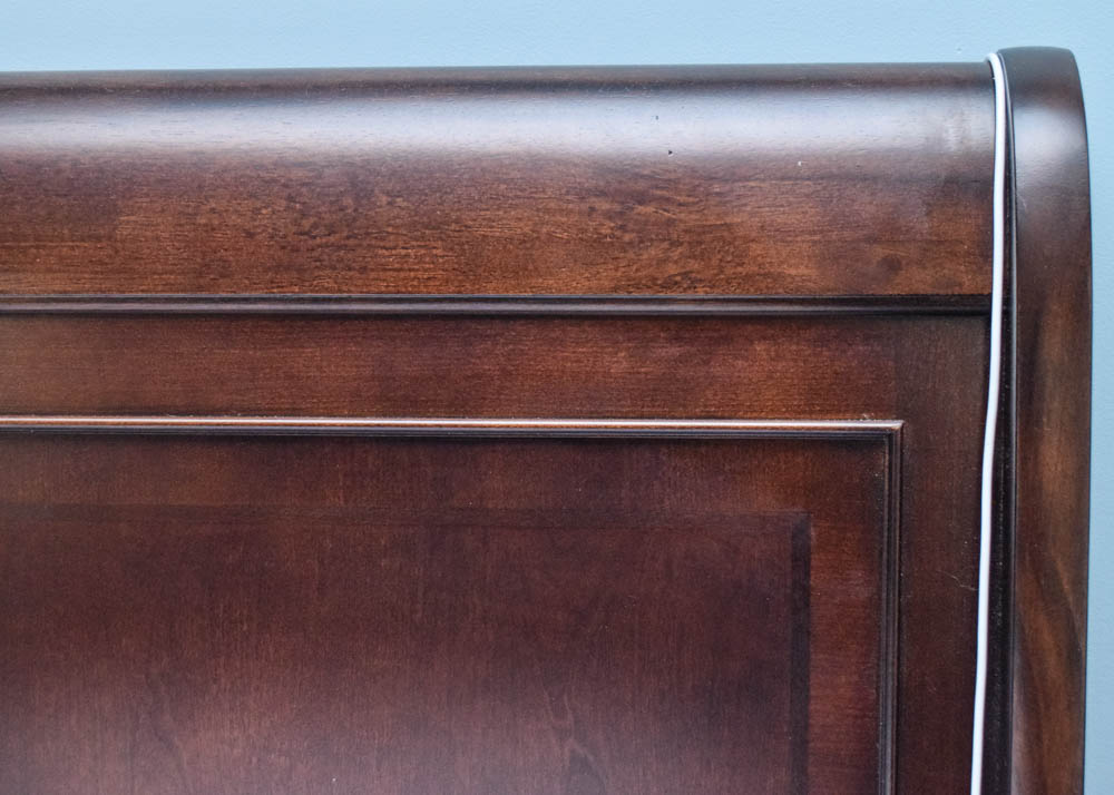 Havertys Orleans Collection King Sized Sleigh Bed