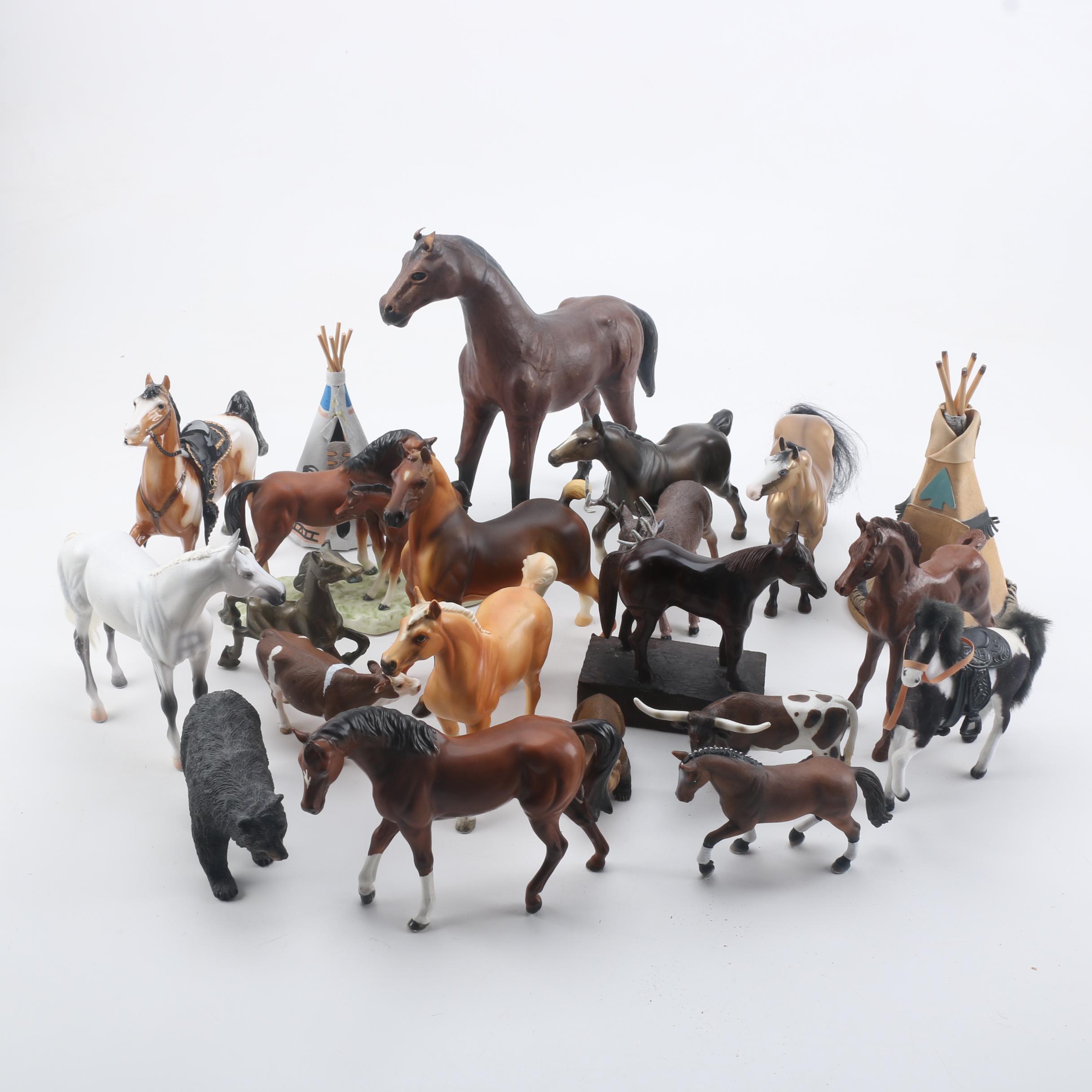 Collection of Twenty-One Western Themed Figurines