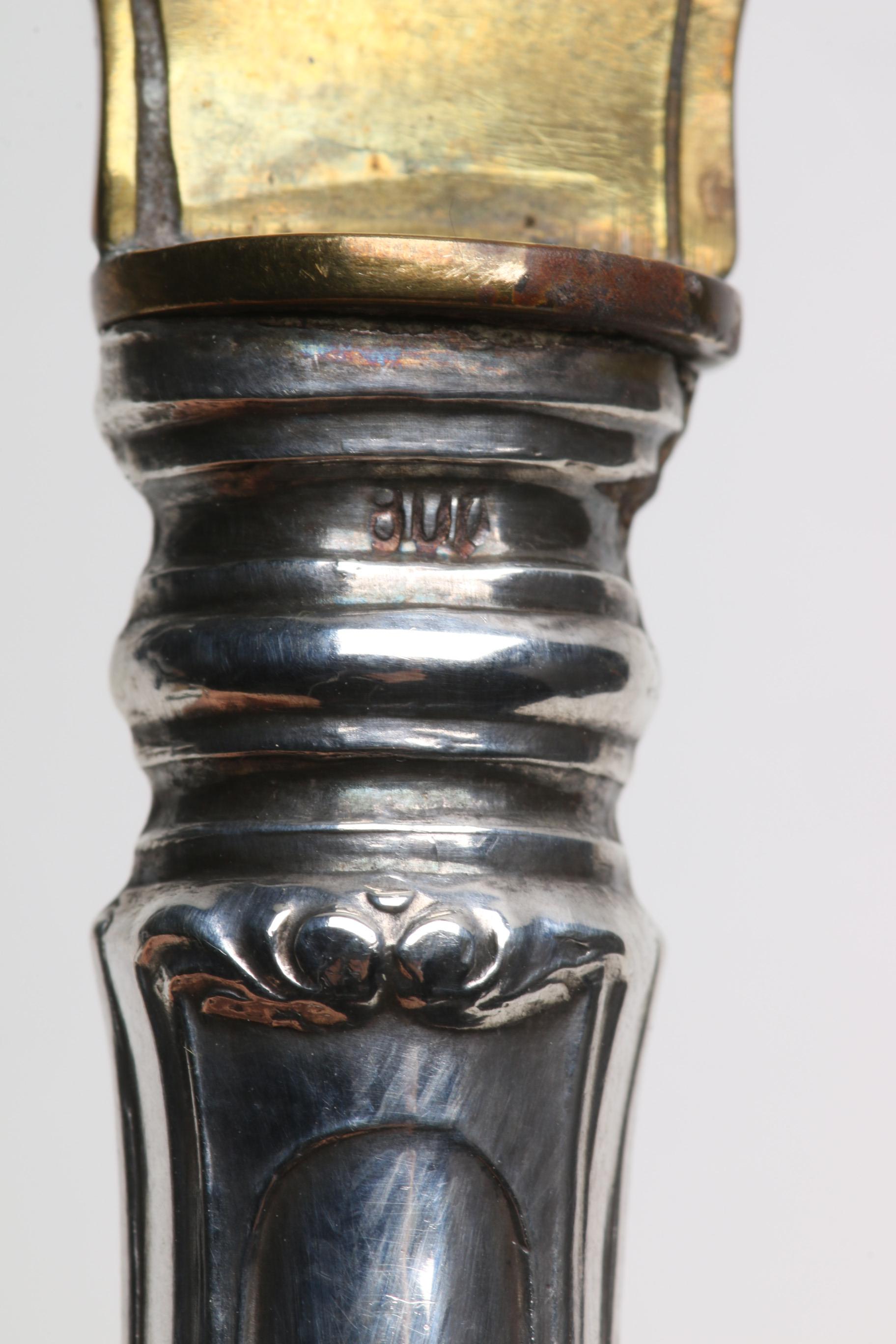 R. Wallace & Sons "Peony" Sterling Handled Knife with 800 Silver Handled Knife