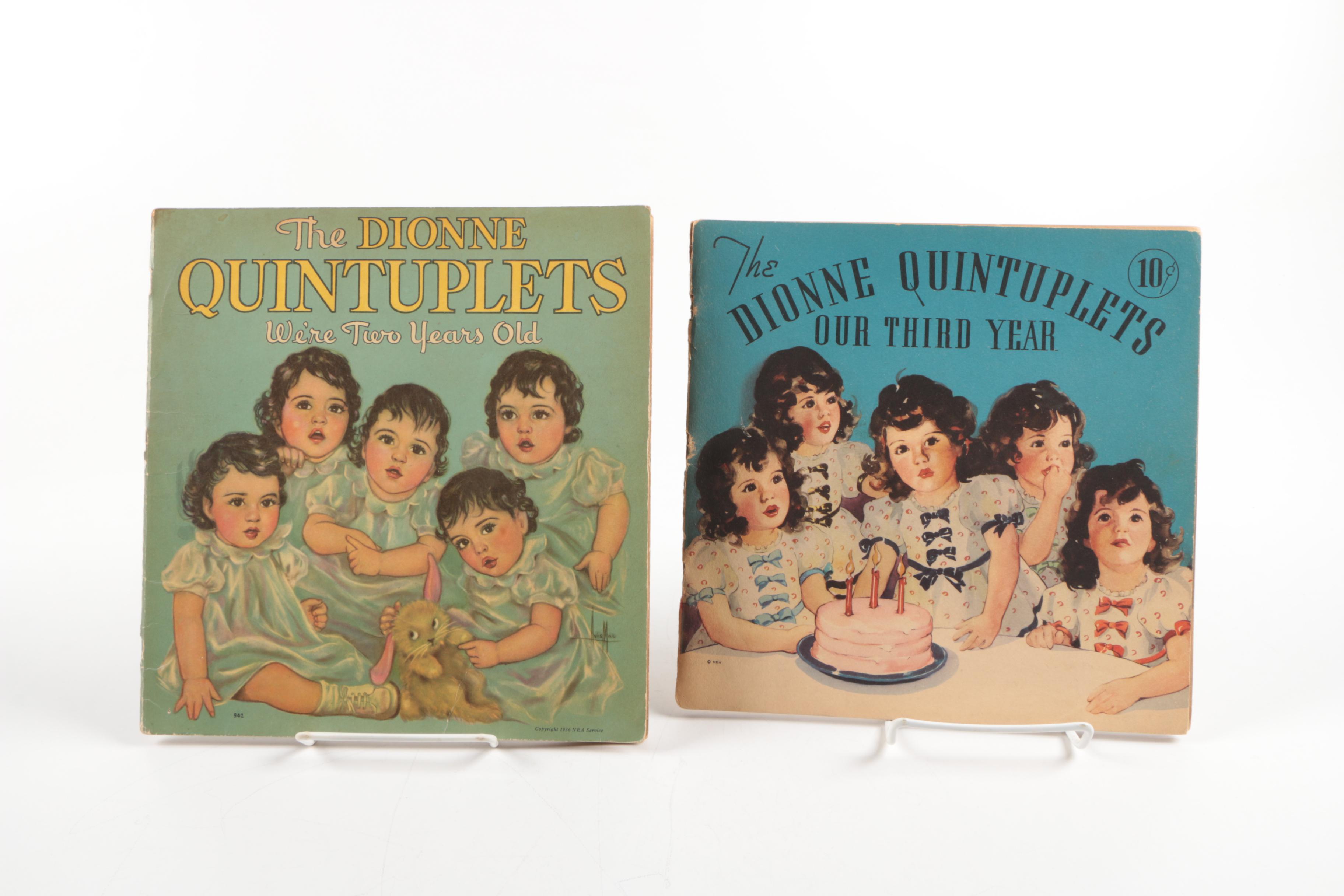 Collection of "The Dionne Quintuplets" Books