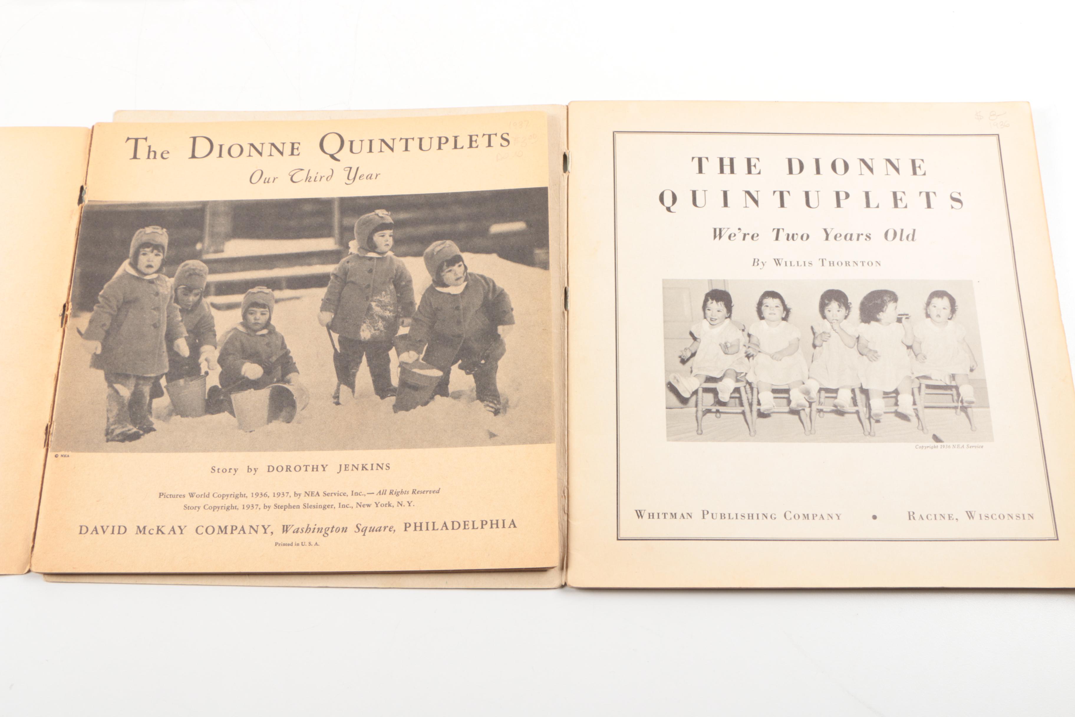 Collection of "The Dionne Quintuplets" Books