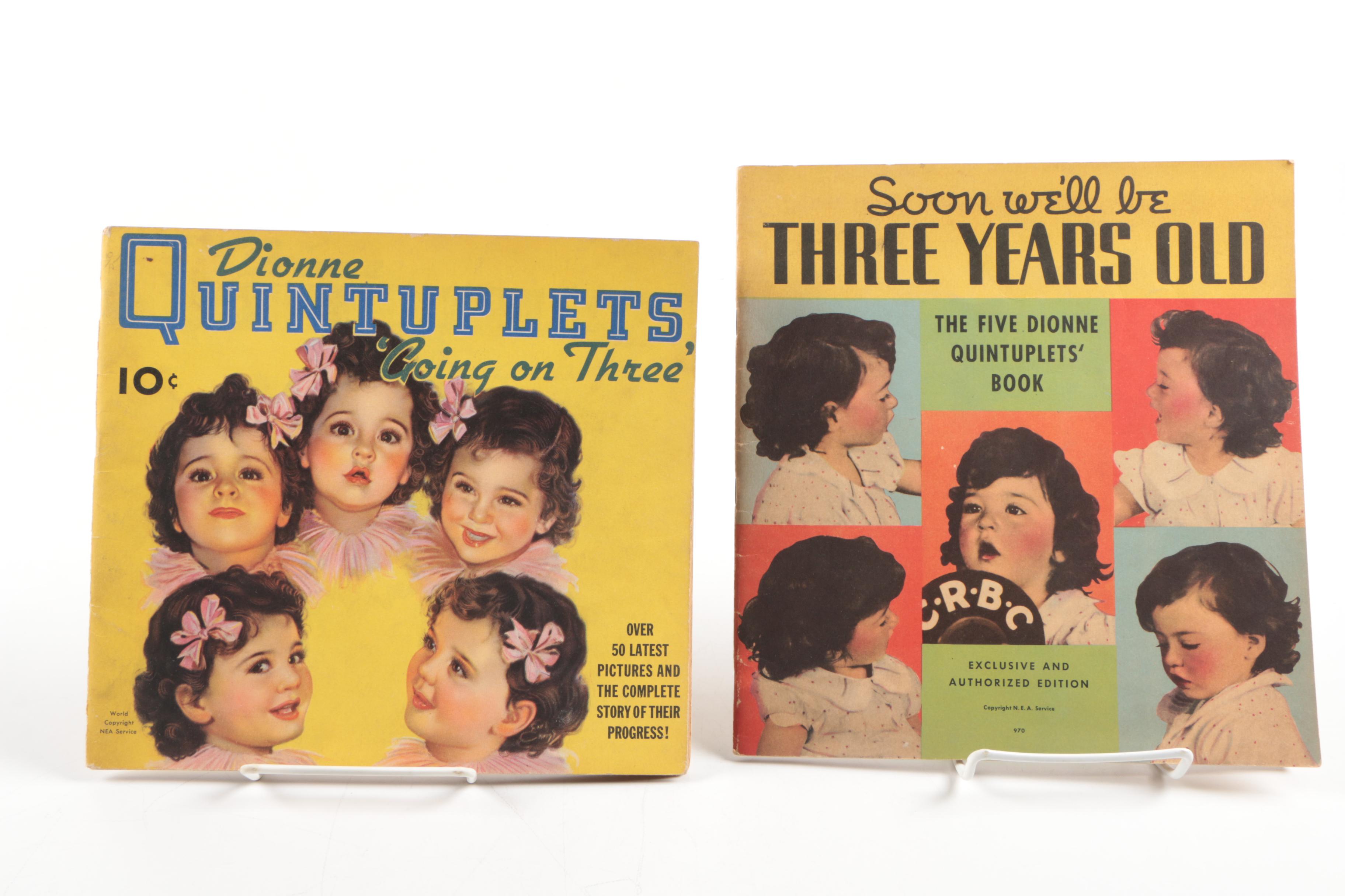Collection of "The Dionne Quintuplets" Books