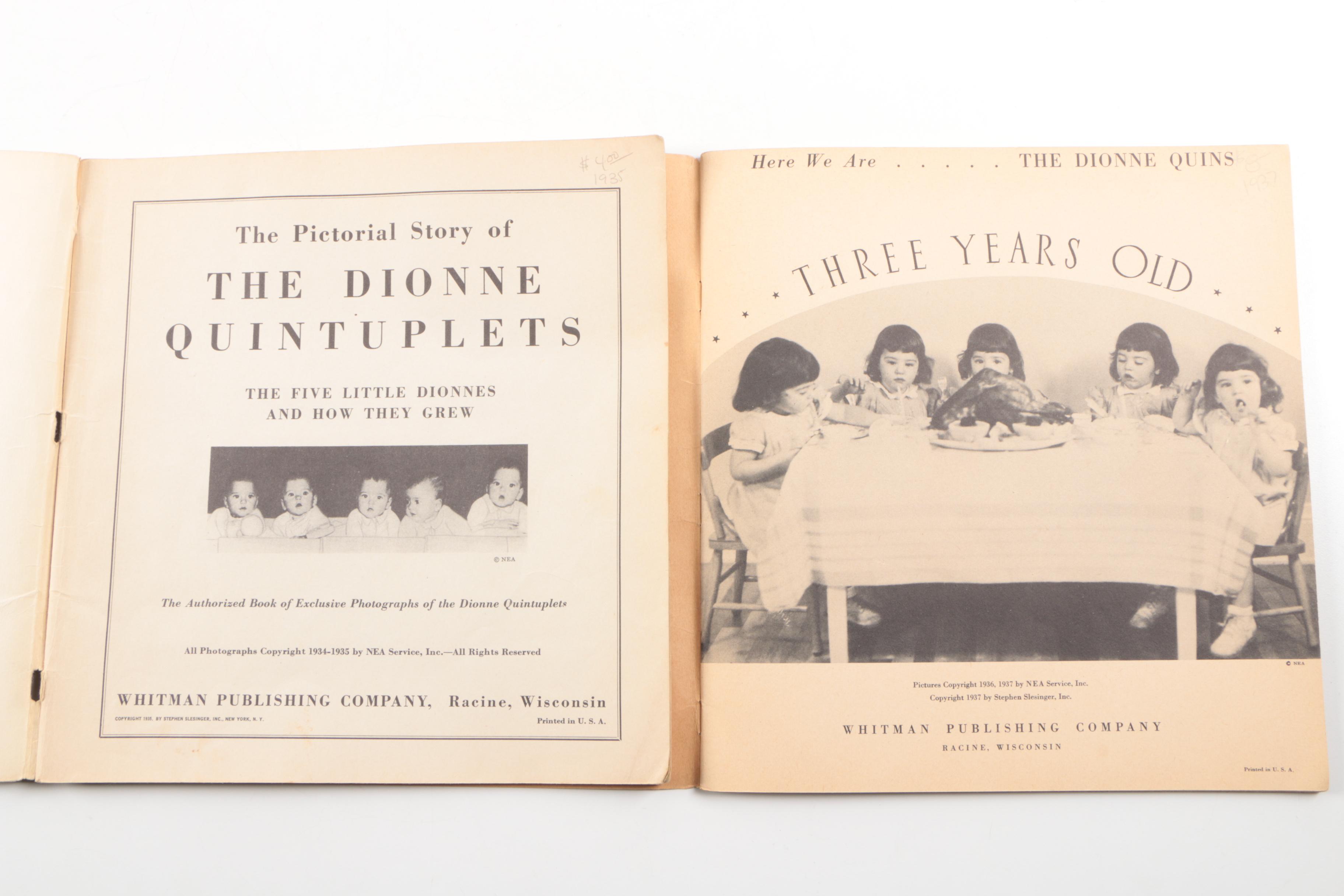 Collection of "The Dionne Quintuplets" Books