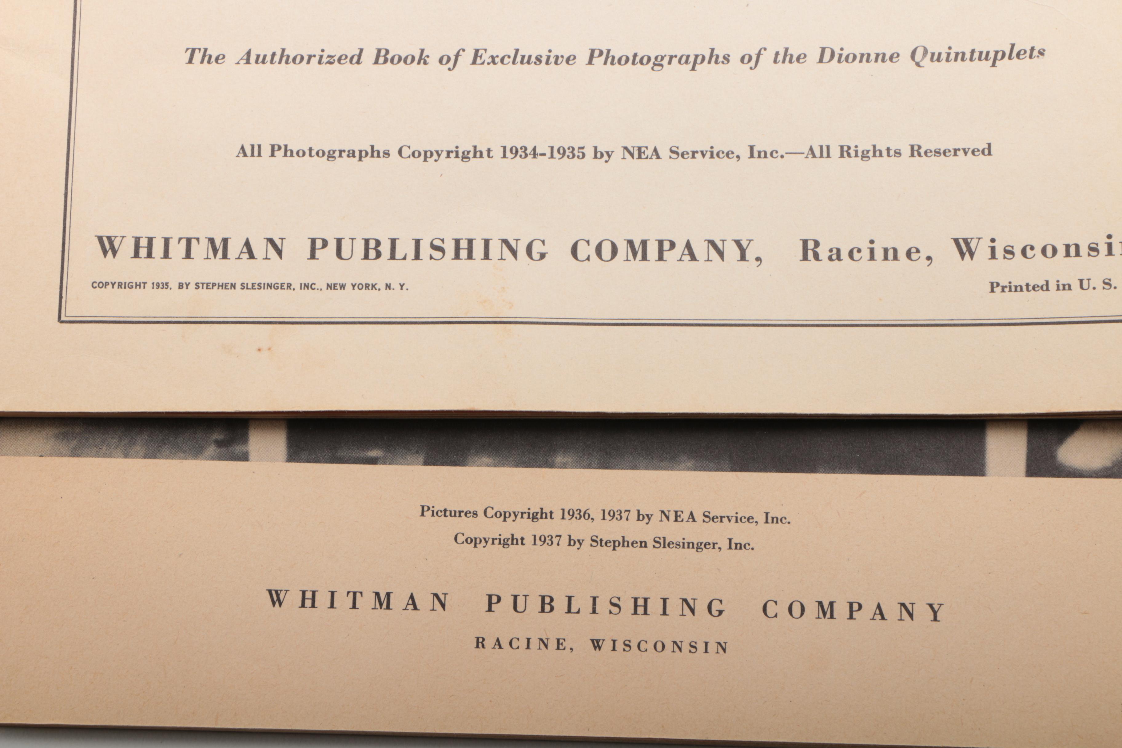 Collection of "The Dionne Quintuplets" Books