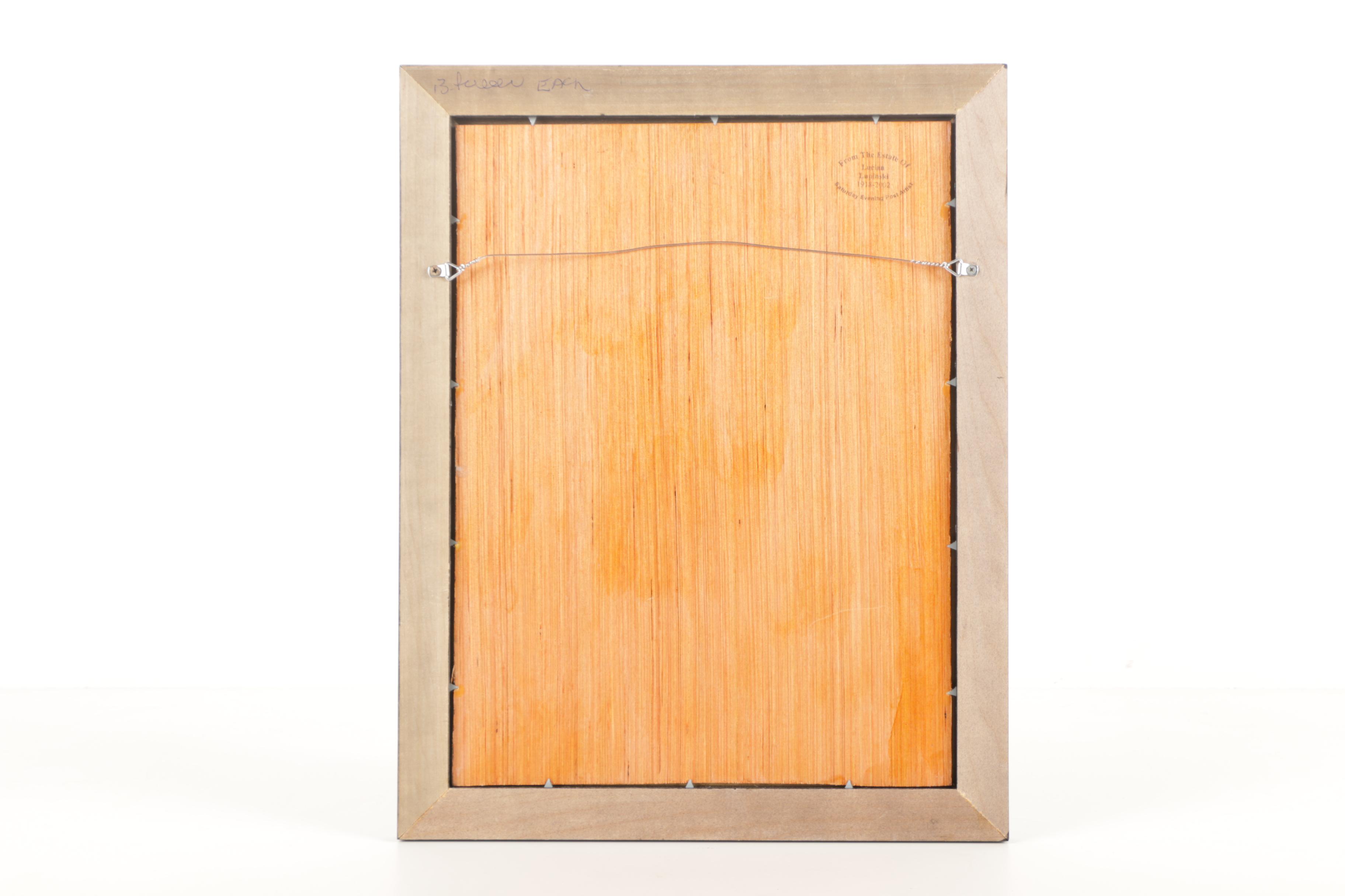 Lucian Lupinski Oil Painting on Board of Sunflowers