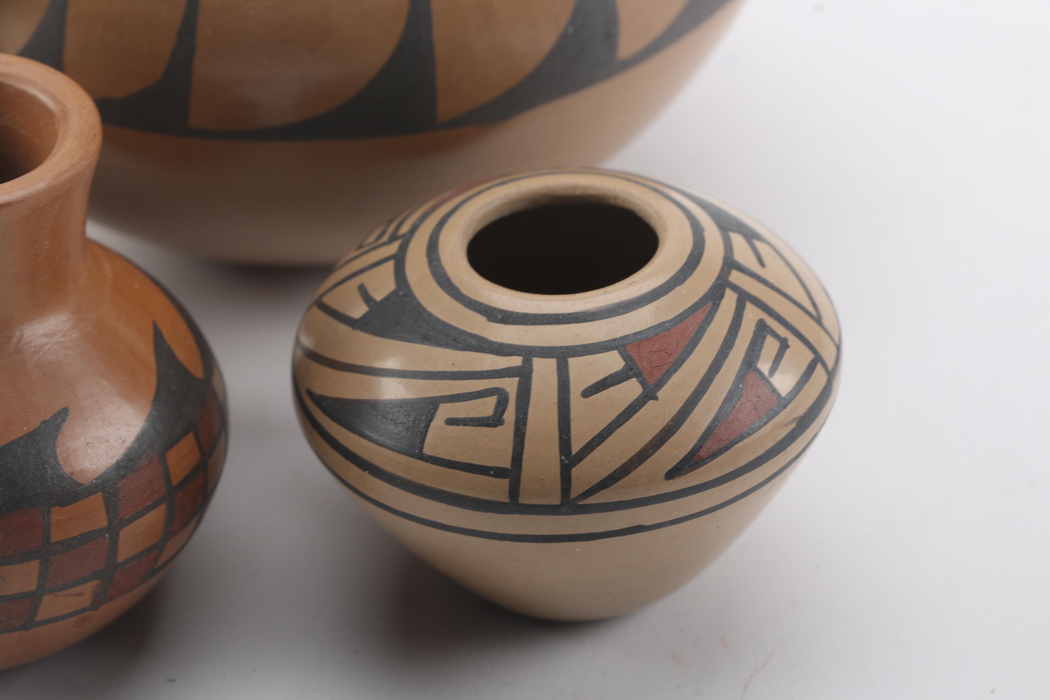 Signed Native American Pottery