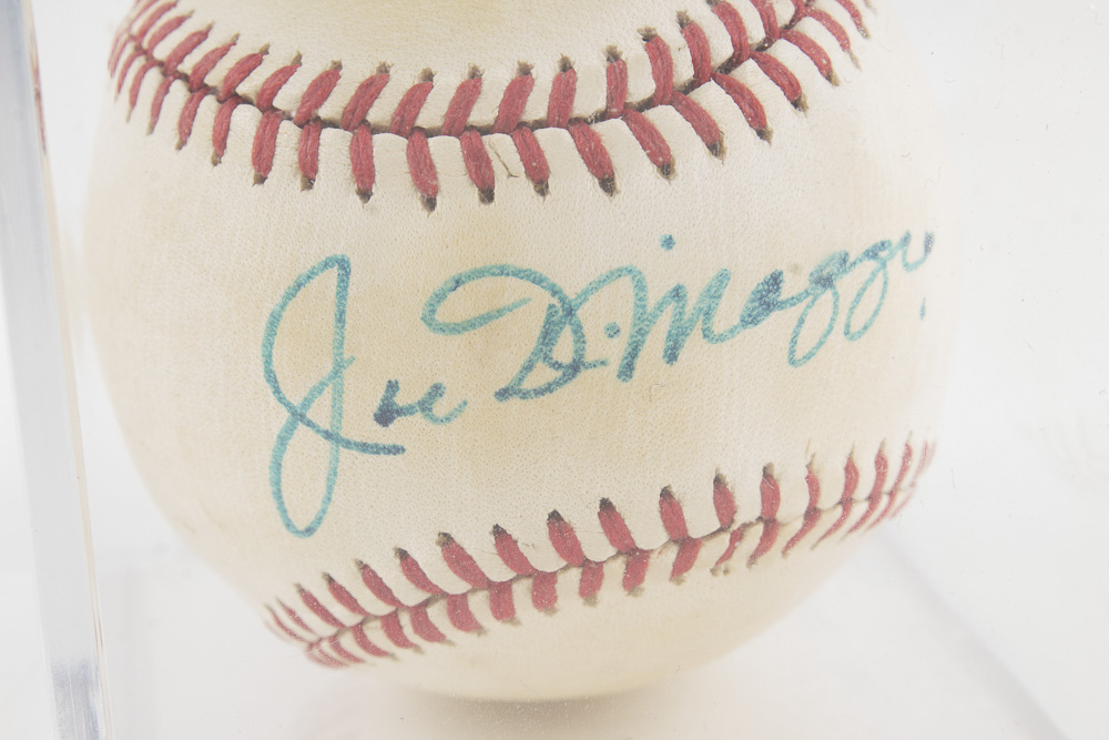 Joe DiMaggio Autographed Baseball
