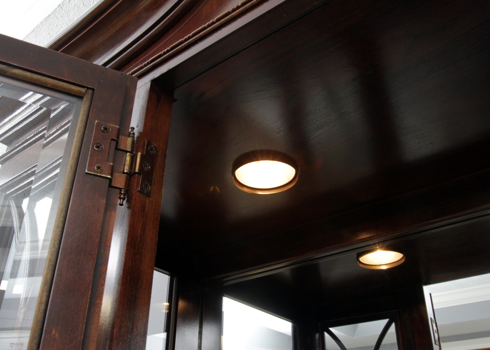 Hepplewhite Style Mahogany Finished China Cabinet by American Drew