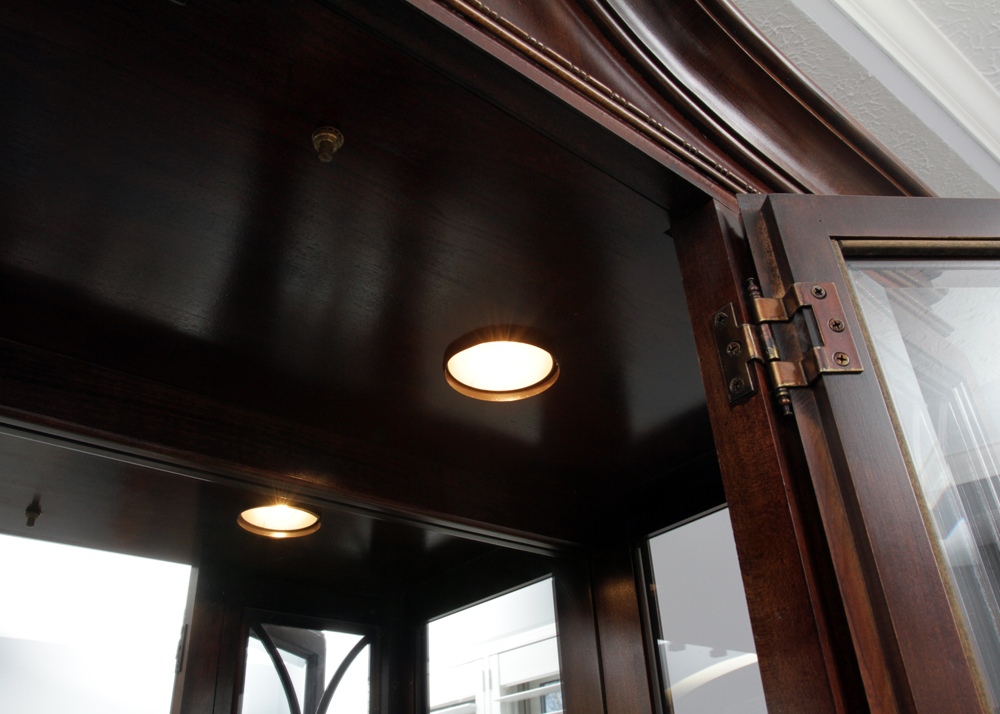 Hepplewhite Style Mahogany Finished China Cabinet by American Drew