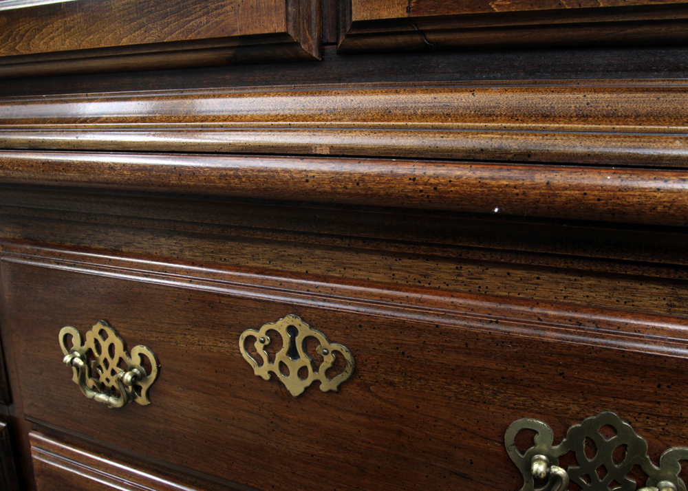 Hepplewhite Style Mahogany Finished China Cabinet by American Drew