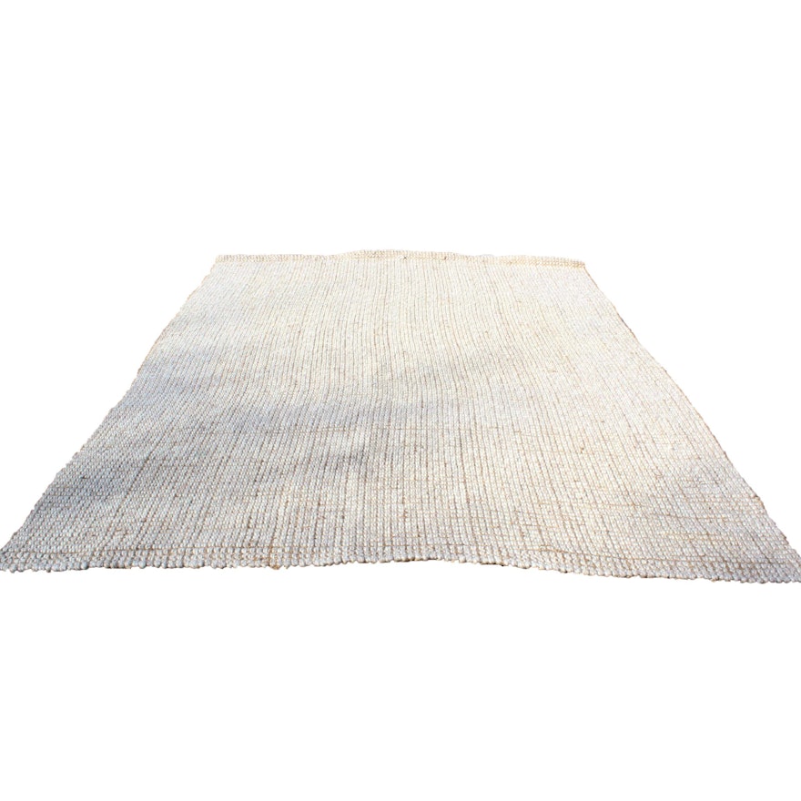 Woven Pottery Barn Wool and Jute Area Rug