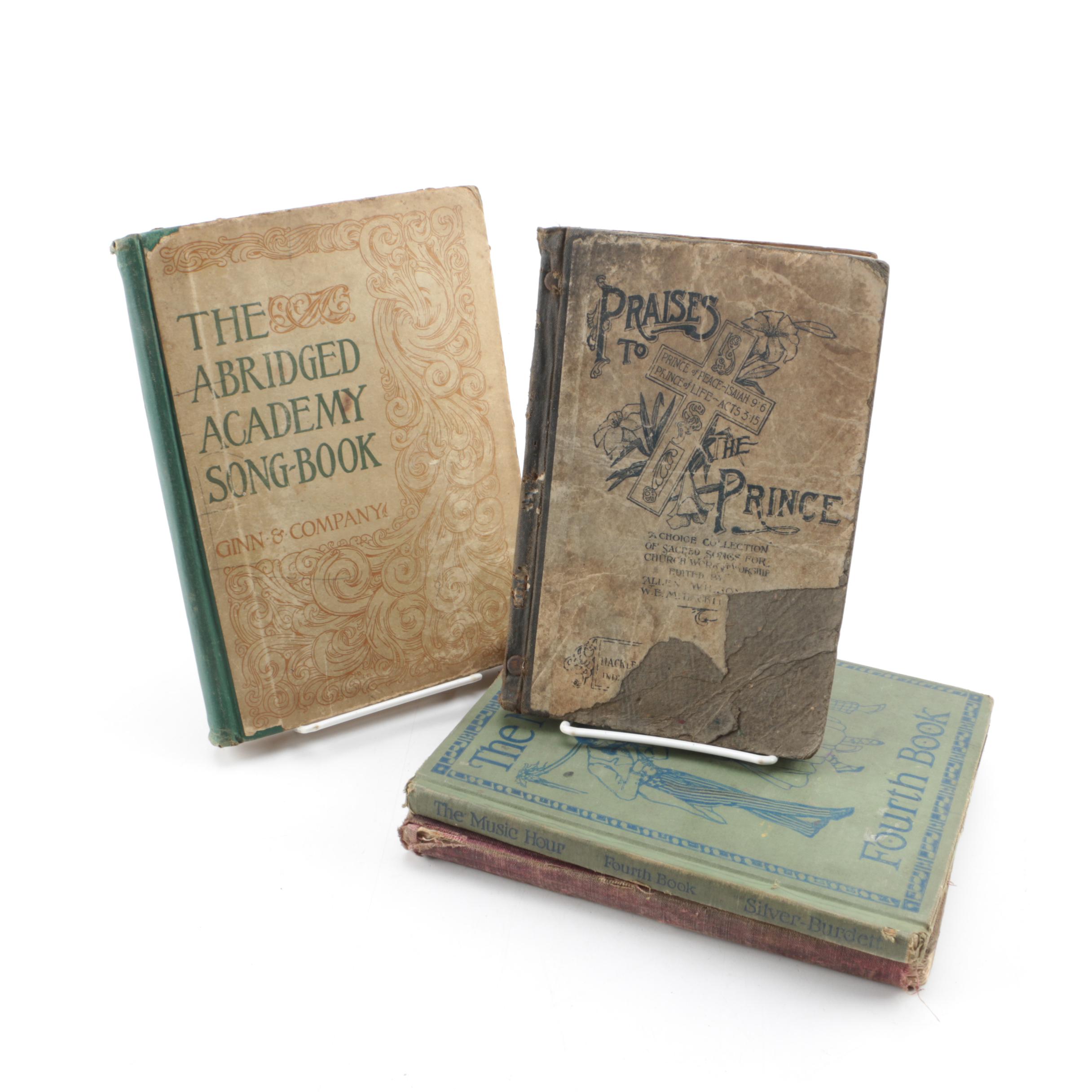 Early 20th Century Music Books featuring Religious Songs