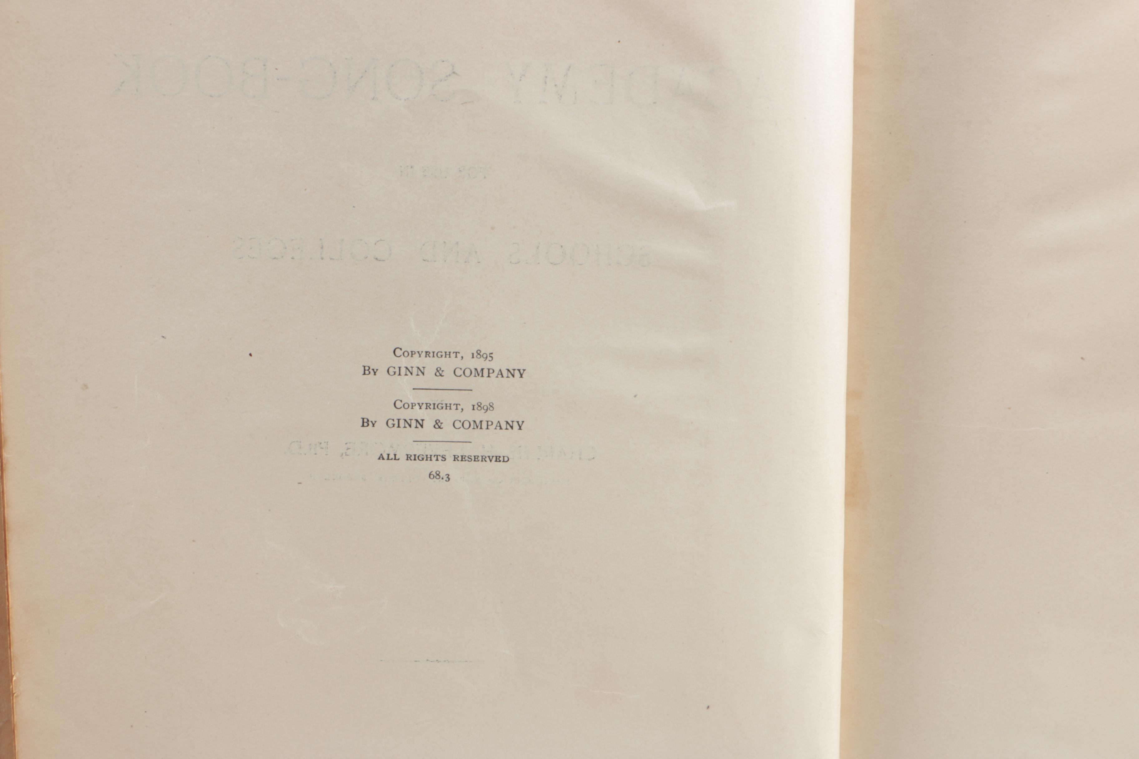 Early 20th Century Music Books featuring Religious Songs