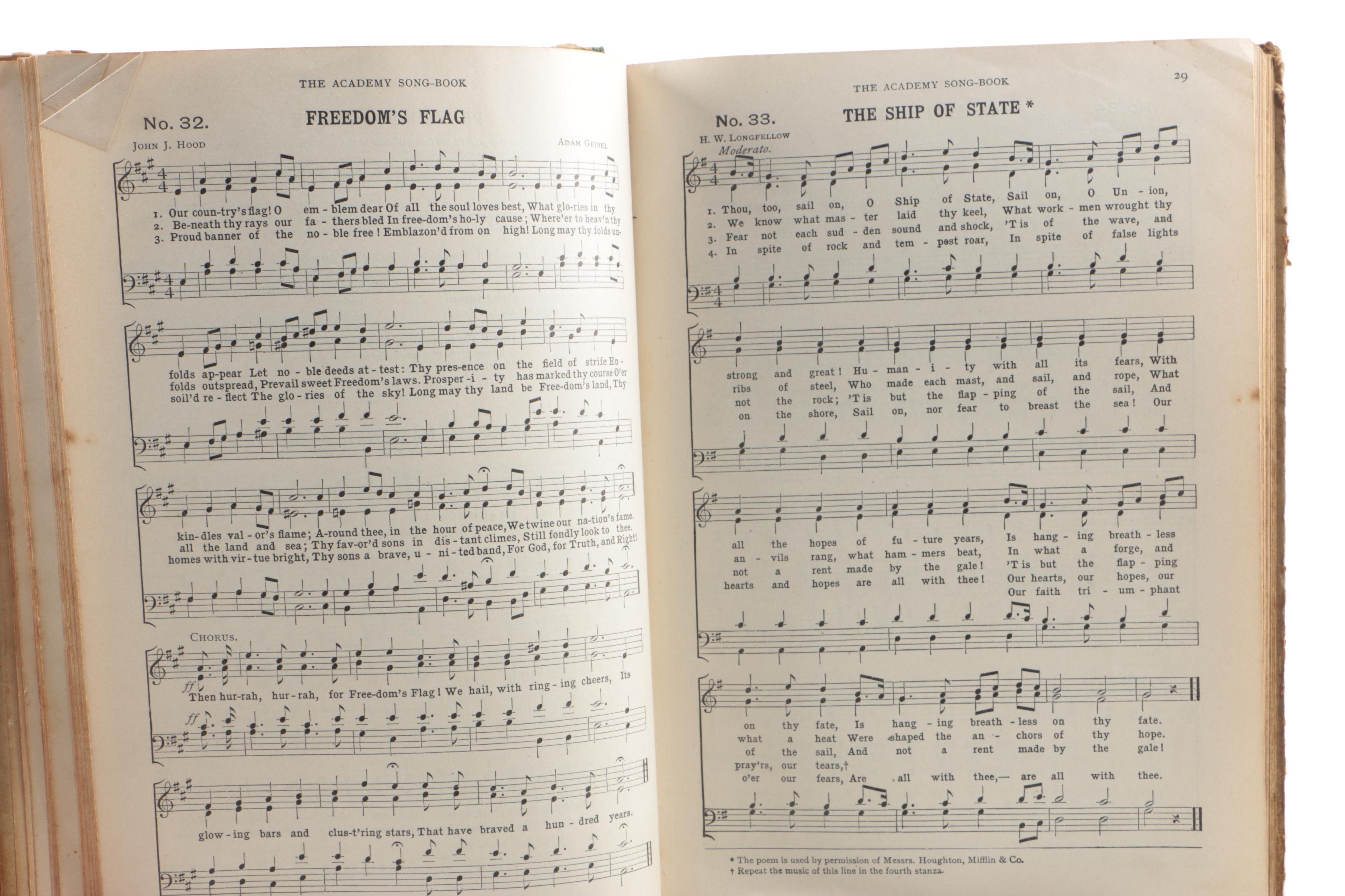 Early 20th Century Music Books featuring Religious Songs