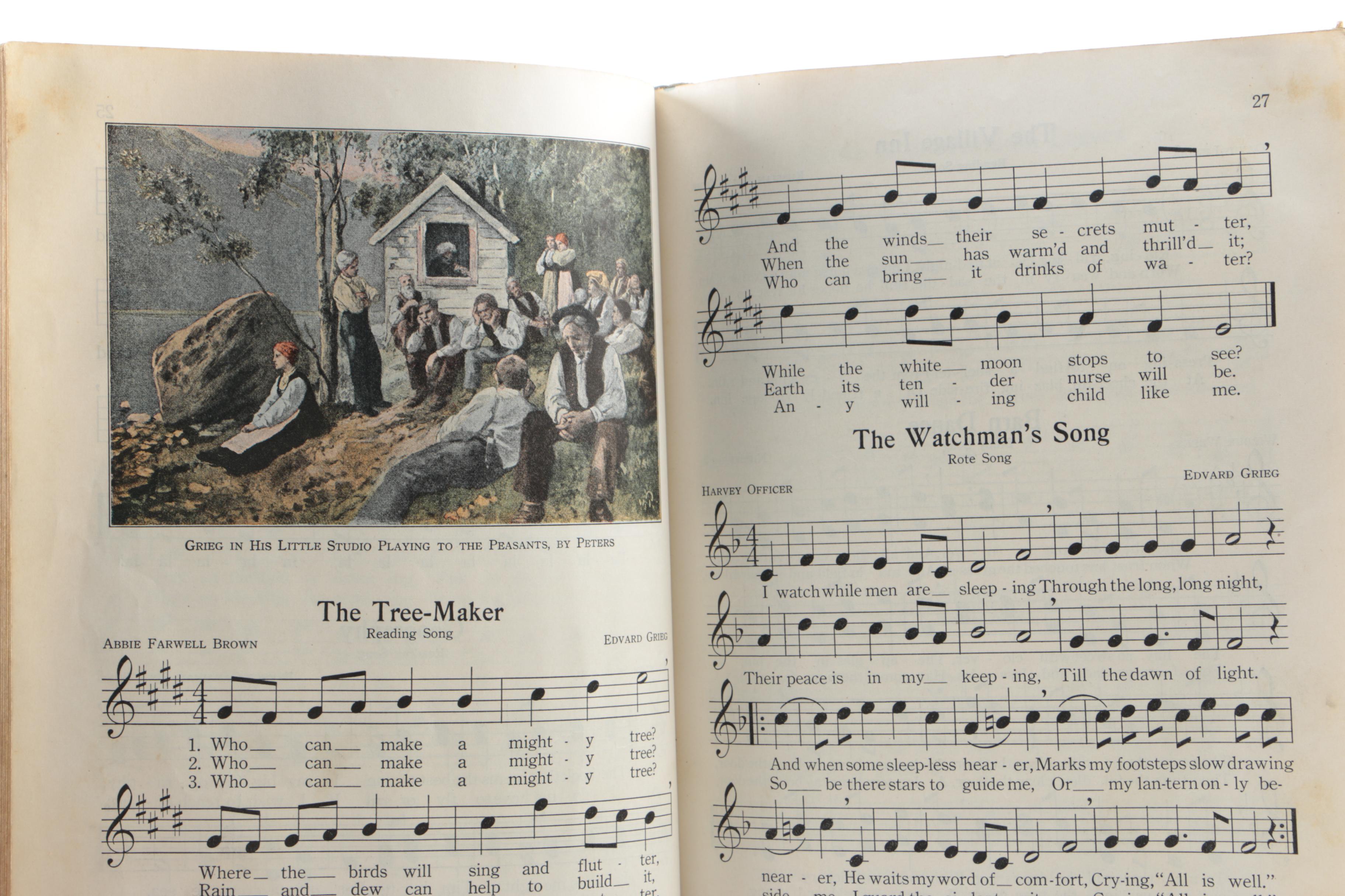 Early 20th Century Music Books featuring Religious Songs