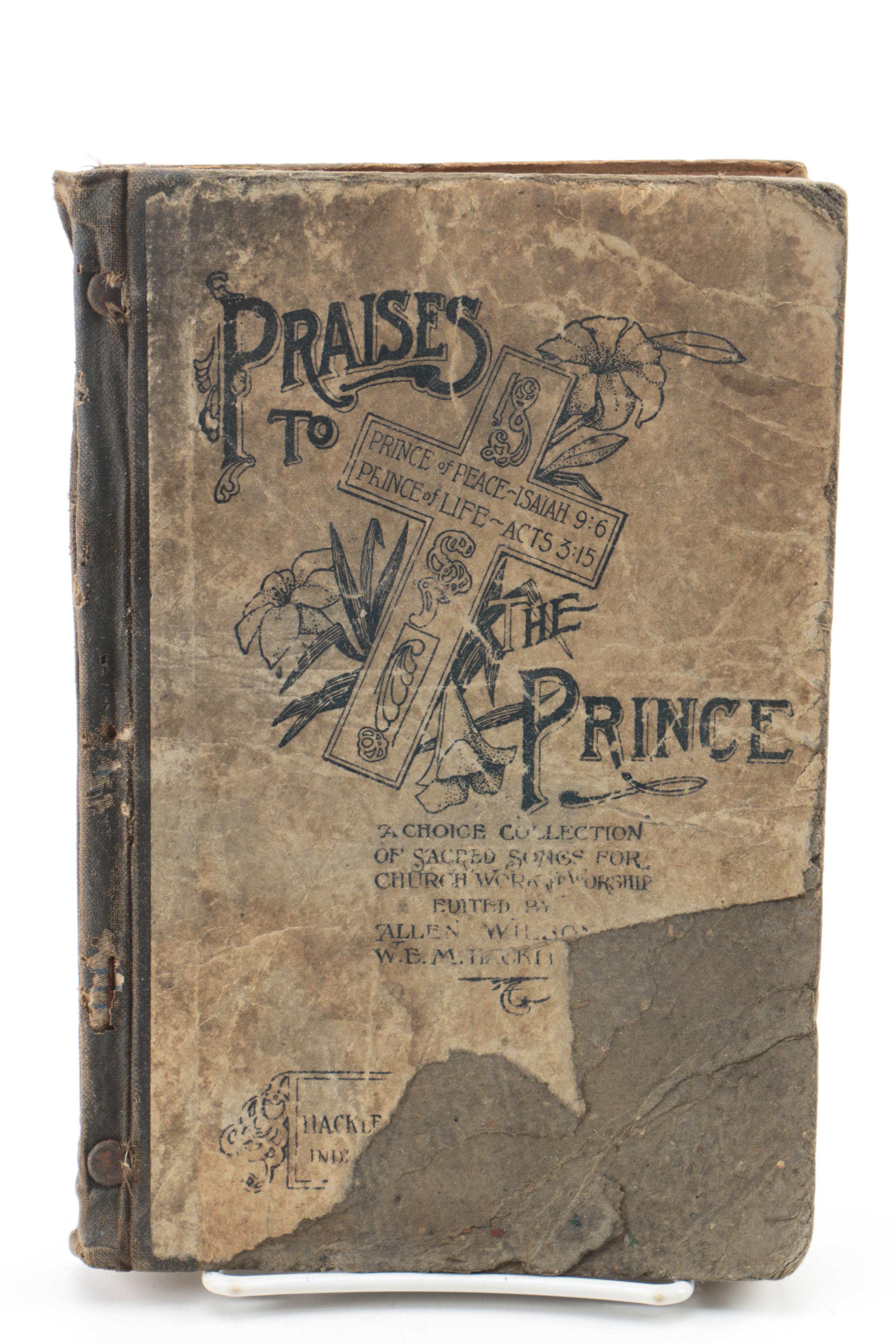 Early 20th Century Music Books featuring Religious Songs