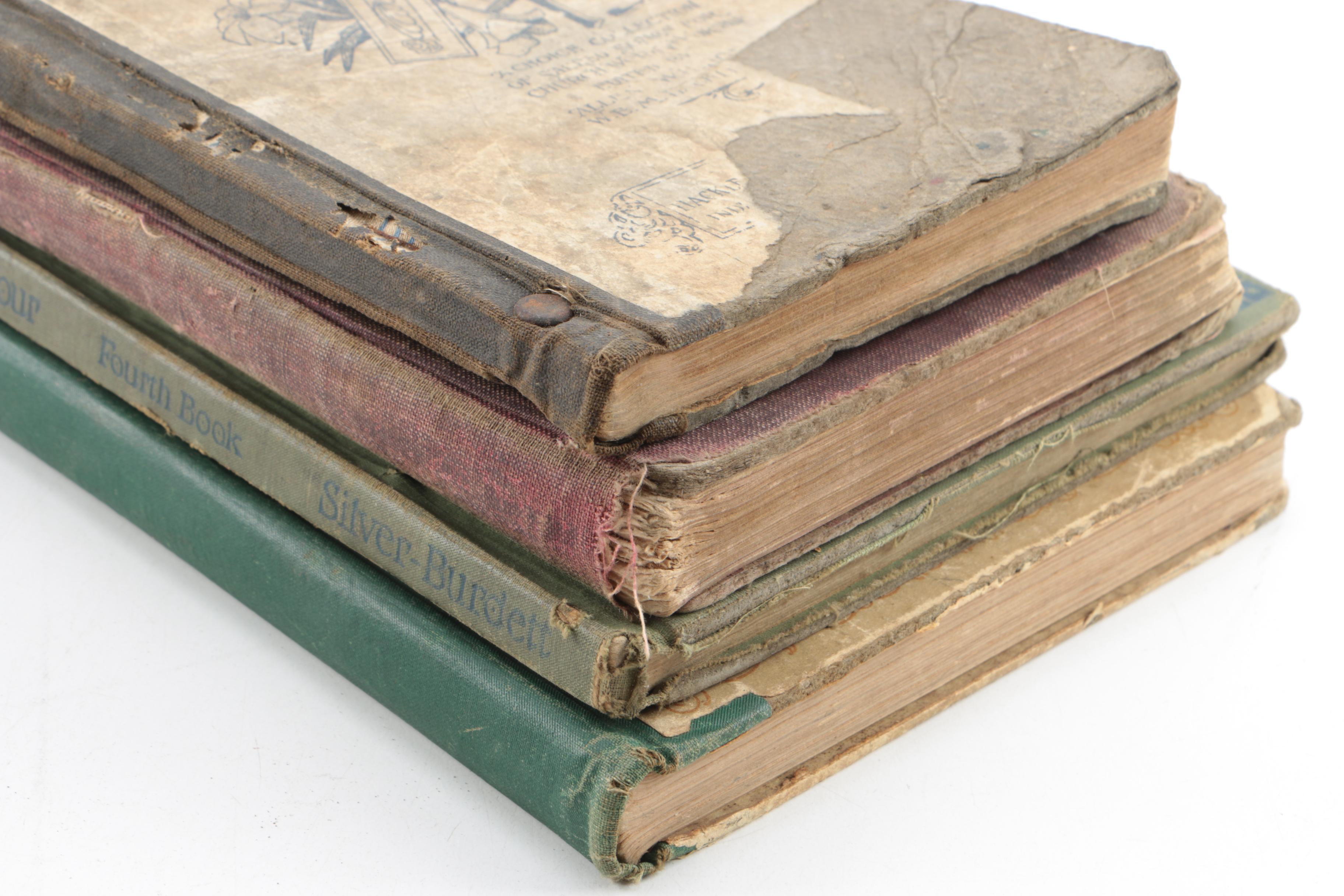 Early 20th Century Music Books featuring Religious Songs