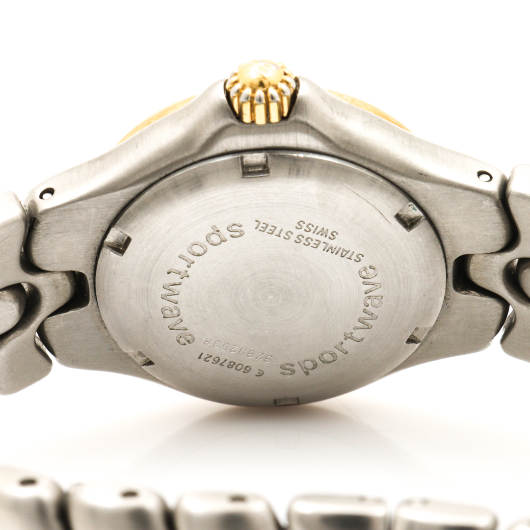 Ebel "Sportwave" 18K Yellow Gold and Stainless Steel Watch