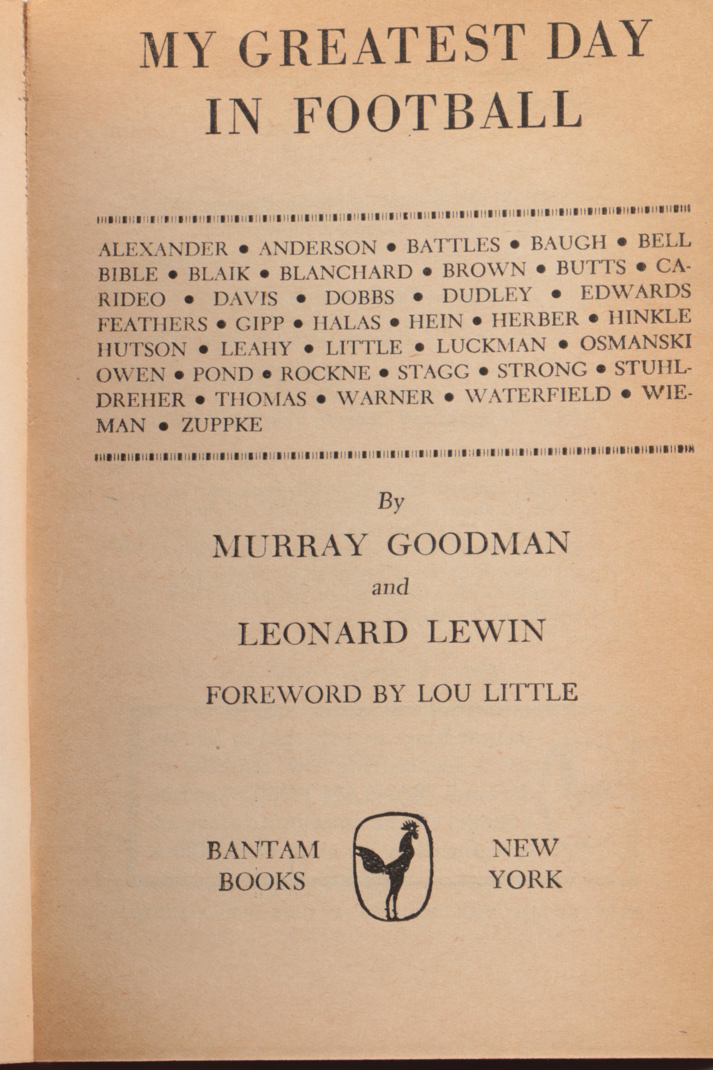 San Francisco Giants Memorabilia and Vintage Sports Books