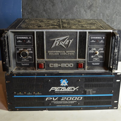 Peavey PV2000 Professional Stereo Power Amplifier and Peavey CS 800