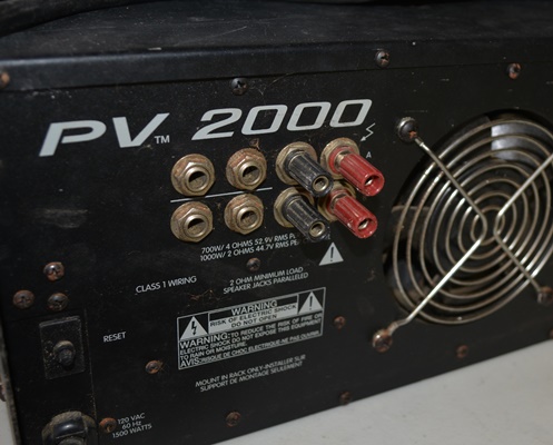 Peavey PV2000 Professional Stereo Power Amplifier and Peavey CS 800