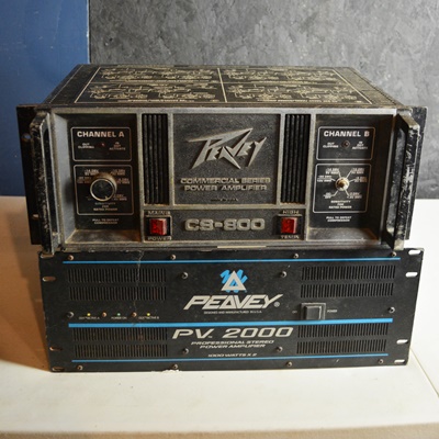 Peavey PV2000 Professional Stereo Power Amplifier and Peavey CS 800