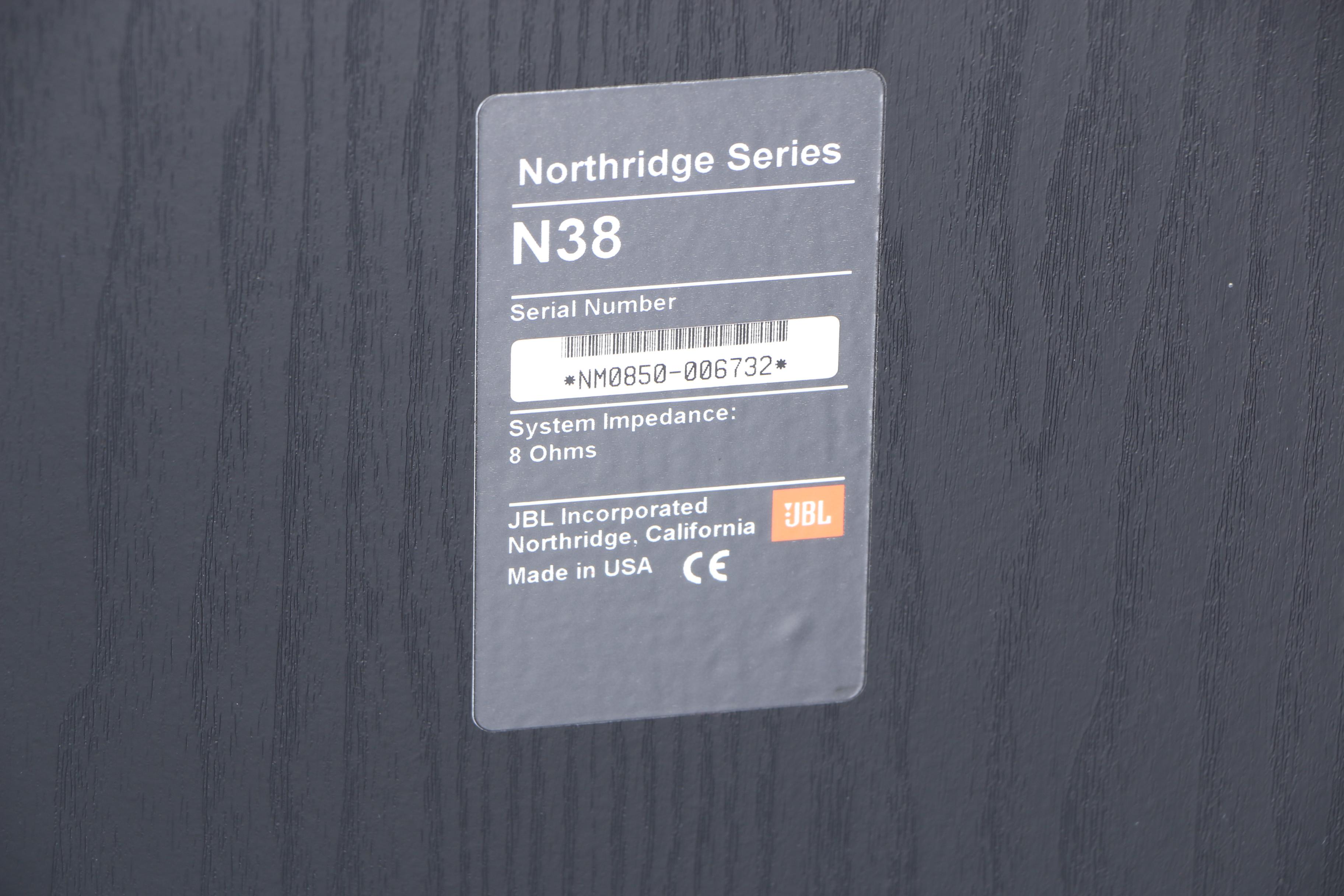 JBL Nortridge Series N38 Floorstanding Speakers