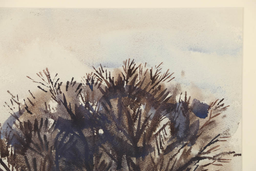 Carl Zimmerman Watercolor Painting