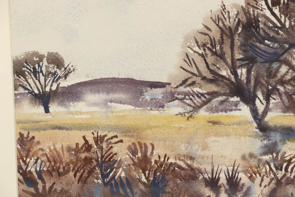 Carl Zimmerman Watercolor Painting