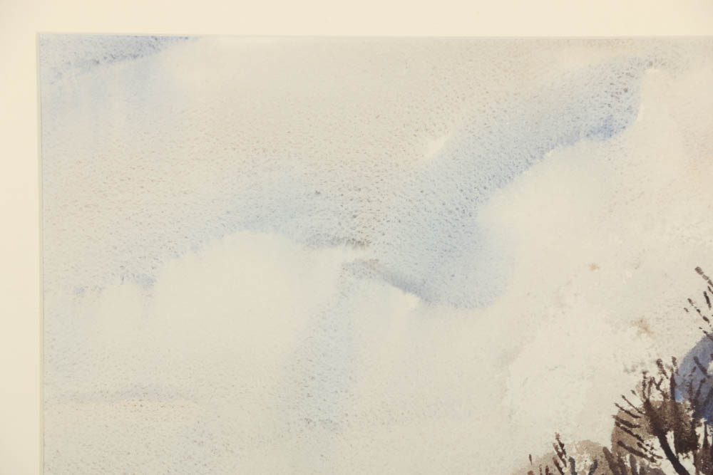 Carl Zimmerman Watercolor Painting