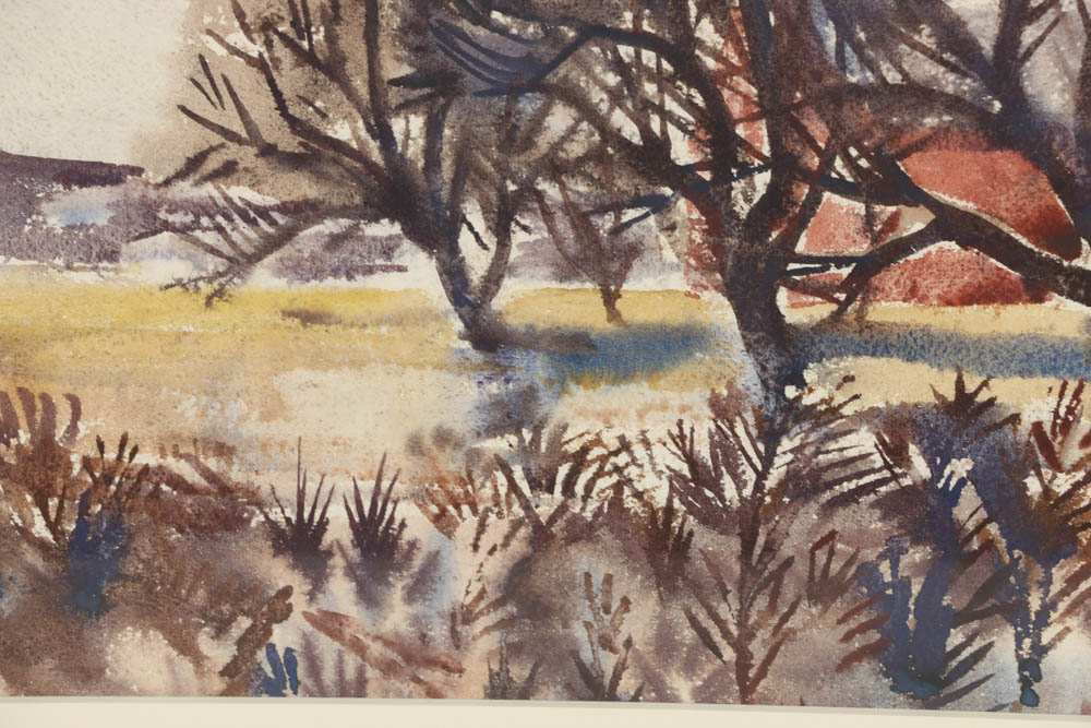 Carl Zimmerman Watercolor Painting