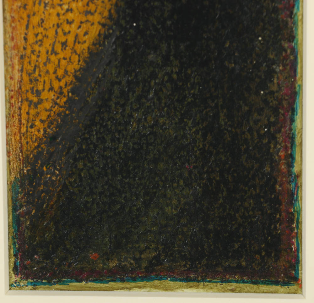 Edgar Hatten 1980 Oil Painting on Paper "Someone"